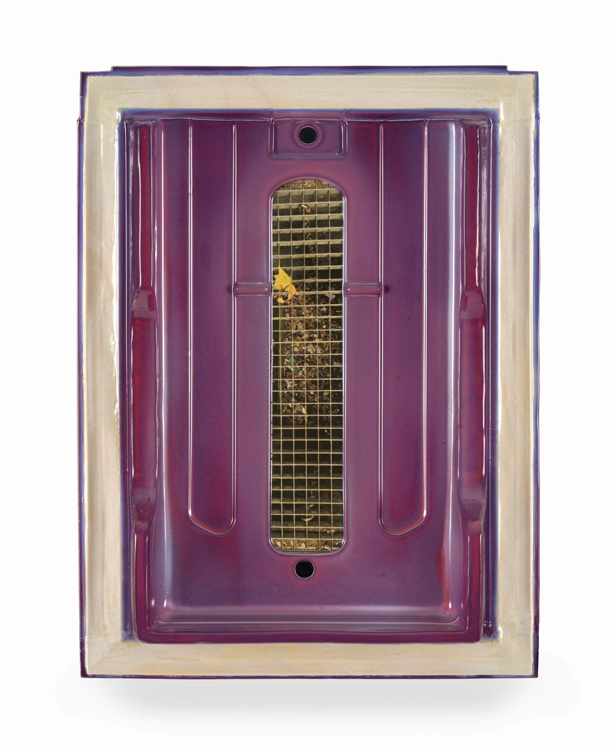 Monika Grabuschnigg
 Cold Storage (Cover) , 2025
Glazed ceramic and magnet
19 1/4 x 14 1/8 x 3 1/8 in | 49 x 36 x 8 cm