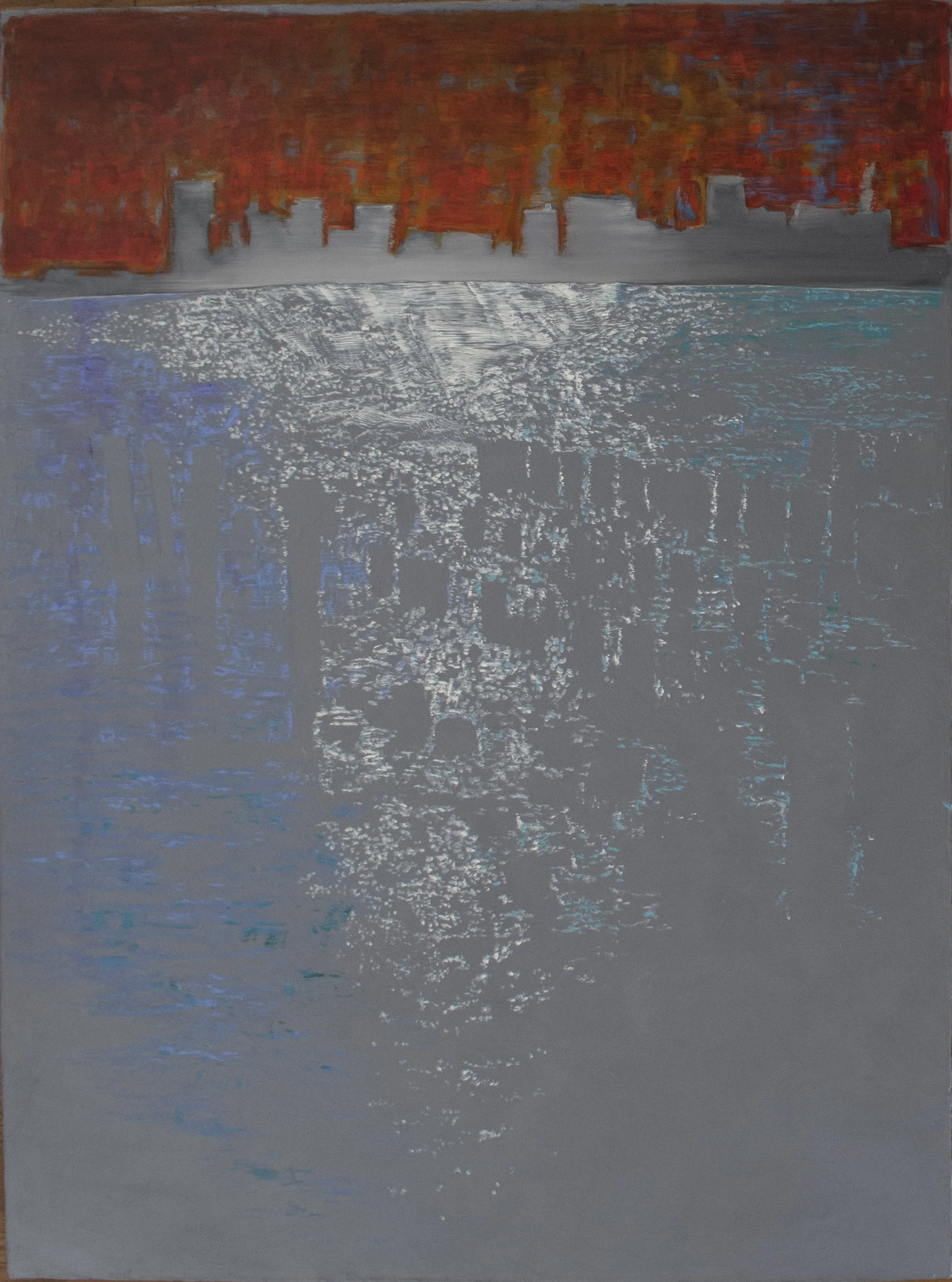  14th St pile field , 2016
Oil and acrylic on graphite
48 x 36 in | 121 x 91.5 cm