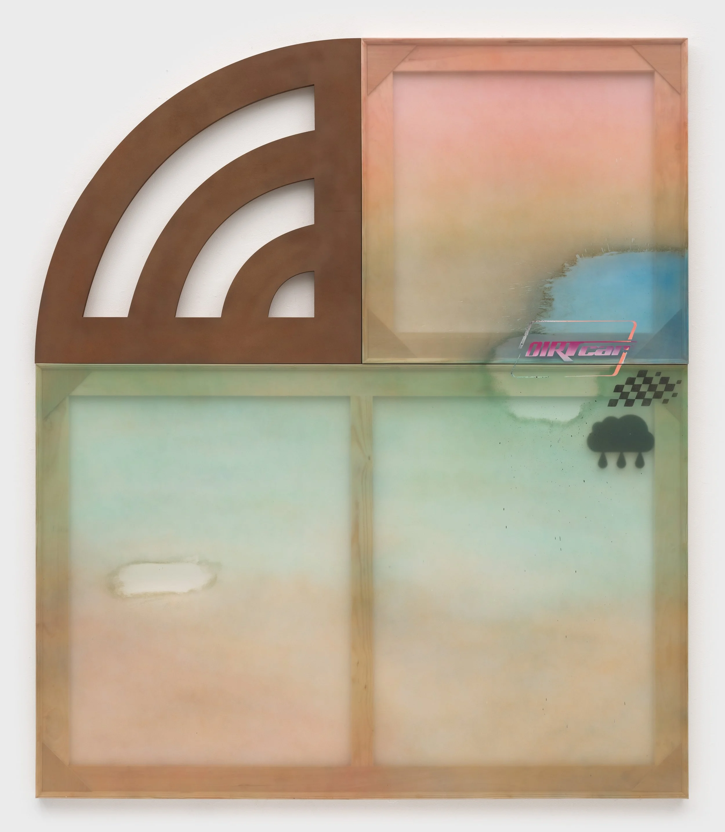  Dirt Car , 2025
Alkyd on marine vinyl, wood
83 7/8 x 72 in | 213 x 183 cm