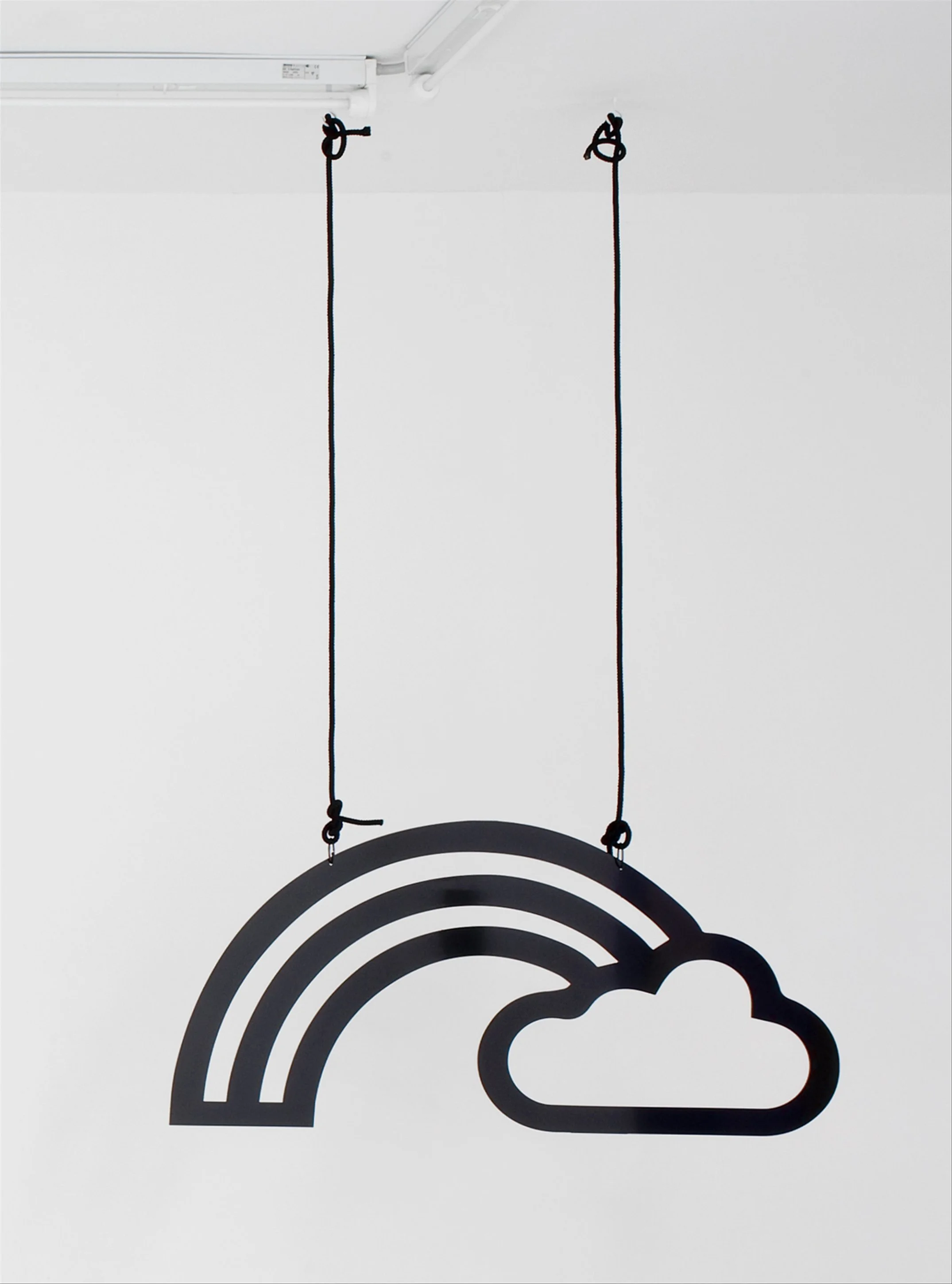  Cloud and Rainbow , 2017
Dibond, cotton rope
52 x 111.5 cm | 20 1/2 x 44 in
Edition 1 of 3