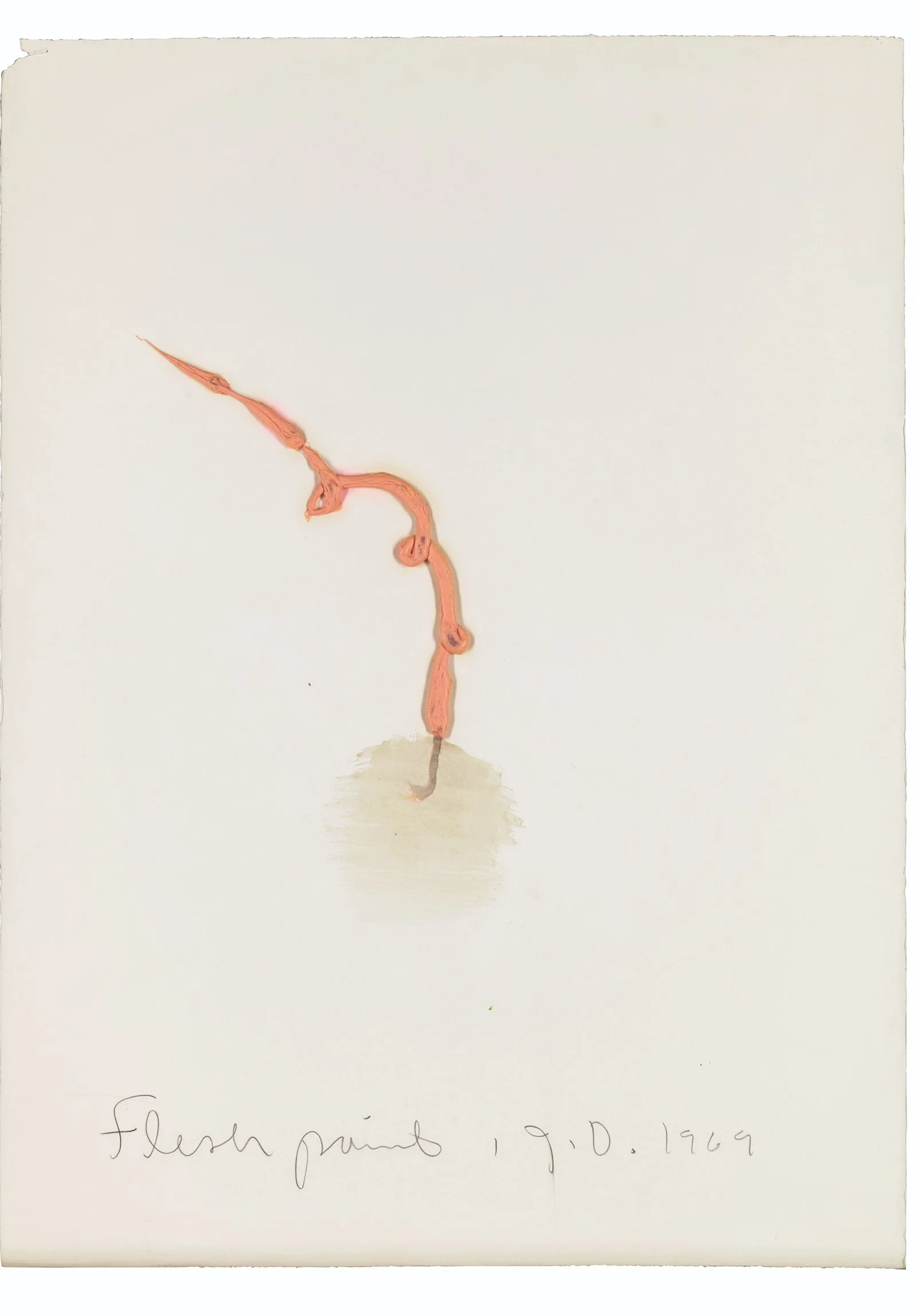  Flesh Paint , 1969
Clay, watercolor and graphite on paper
30 x 22 in | 76 x 56 cm