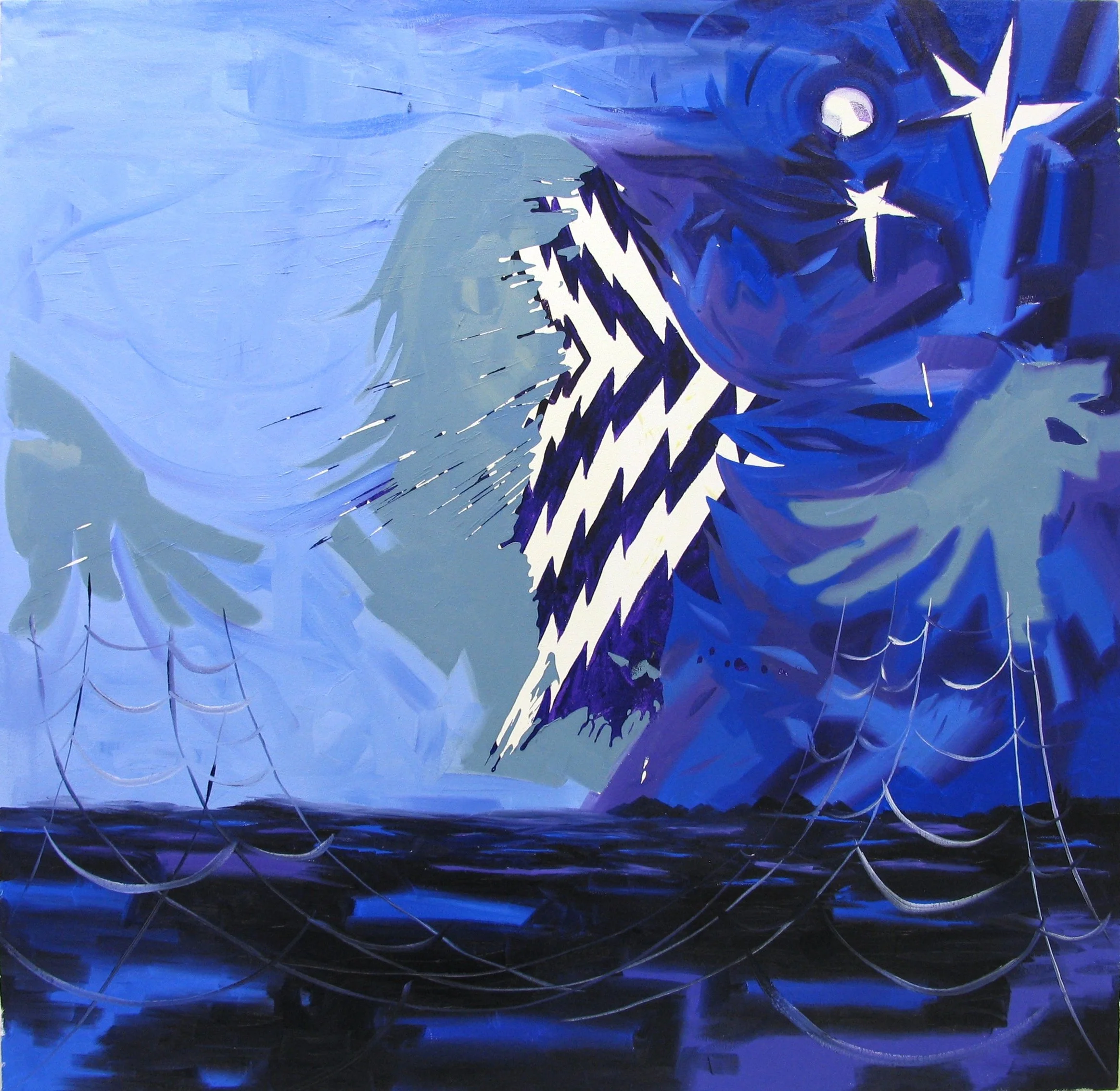  Waking Webs , 2016
Oil on canvas
48 x 48 in | 120 x 120 cm