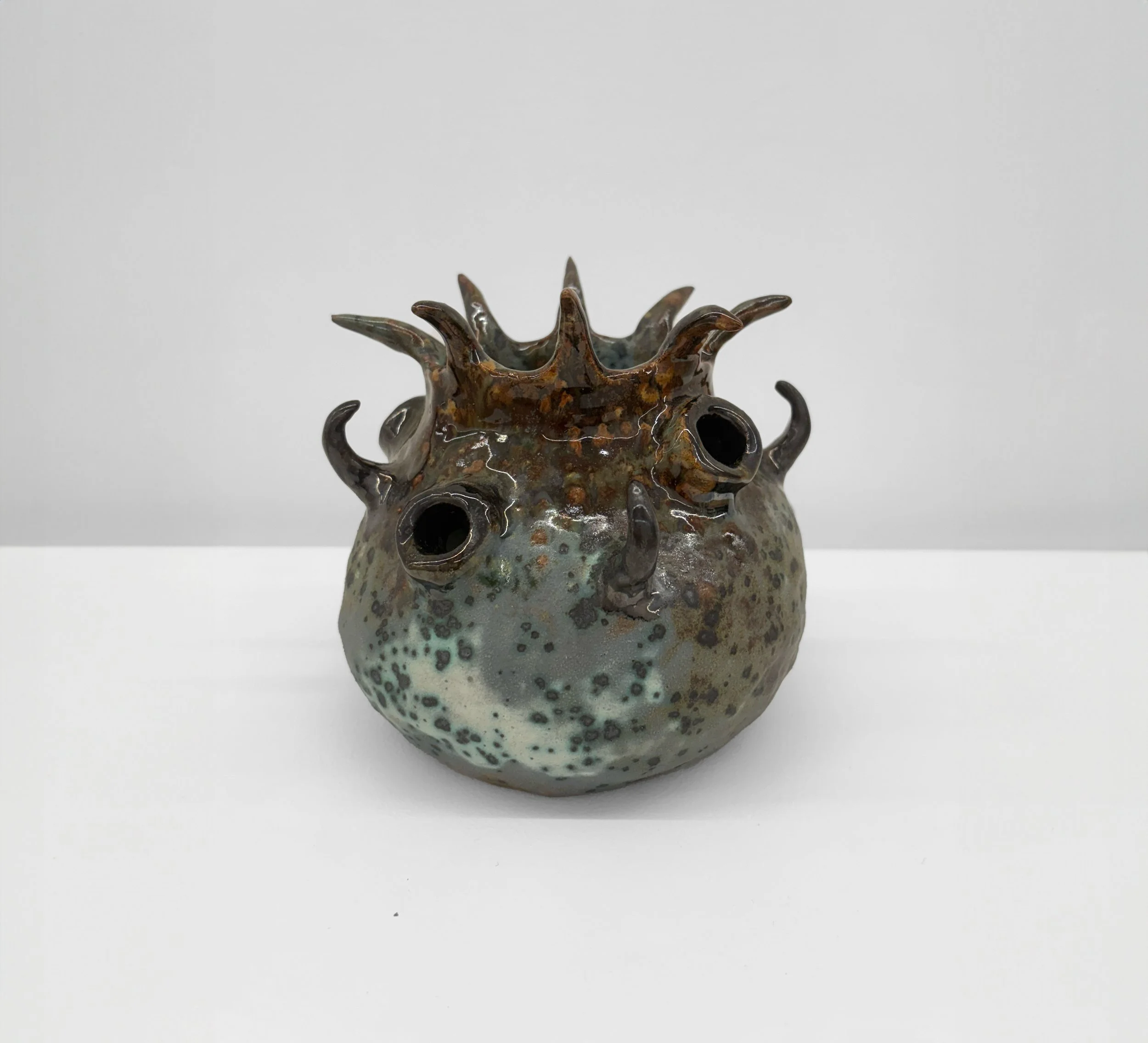  Thorns for Flowers #2 , 2025
Stoneware, glaze
6 x 6 x 5 in | 15 x 15 x 12.5 cm