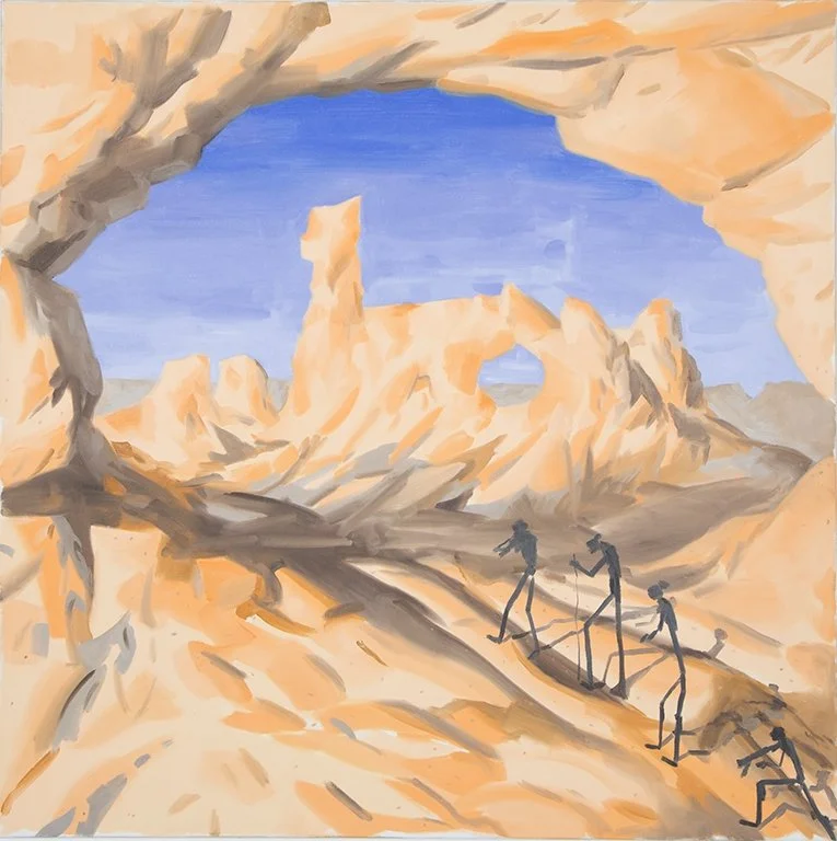 Esteban Cabeza de Baca
 A Strange Land , 2017
Oil and collage on linen
48 x 48 in | 122 x 122 cm