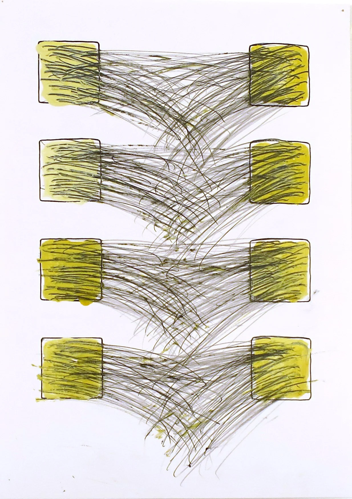  Untitled , 2017
Graphite and enamel on paper
13 x 9 1/4 in | 33 x 23.5 cm
