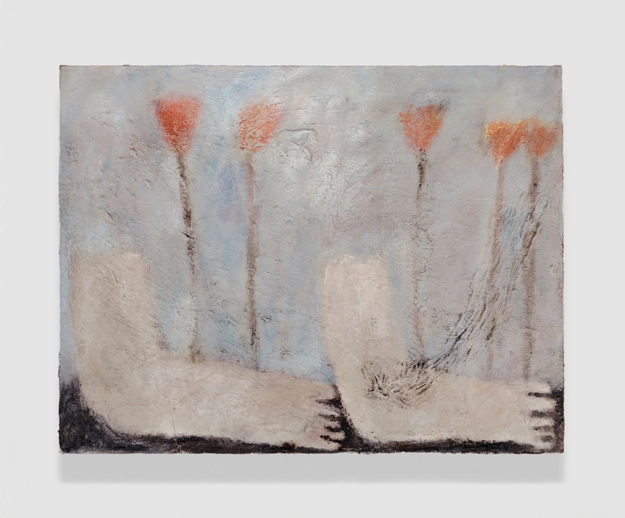 Eeva Lietonen
 Loamheart , 2025
Self-made oil paint on canvas
19 3/4 x 25 5/8 in | 50 x 65 cm