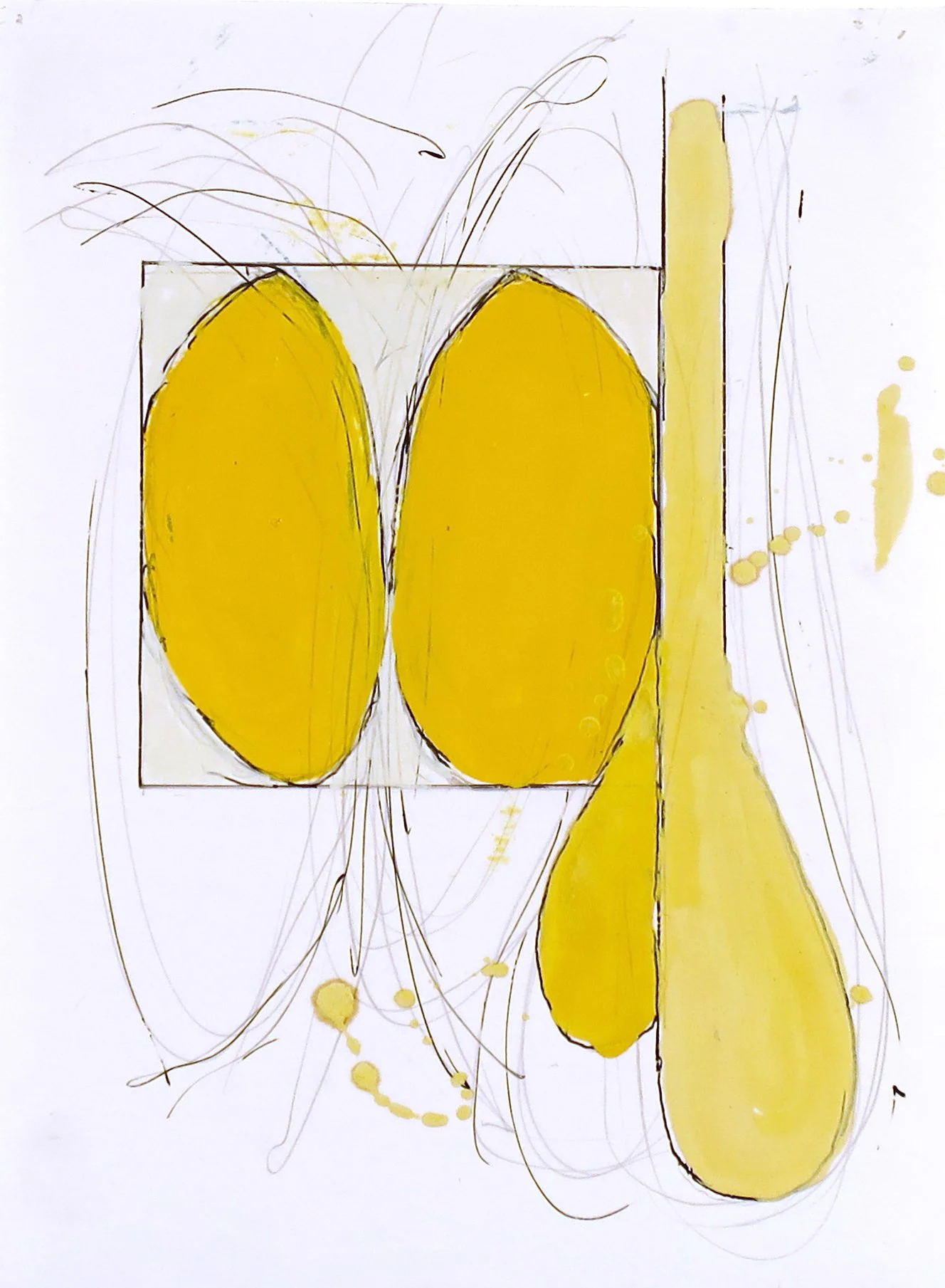  Untitled , 2017
Enamel, graphite, and pen on paper
12 x 9 in | 30.5 x 23 cm