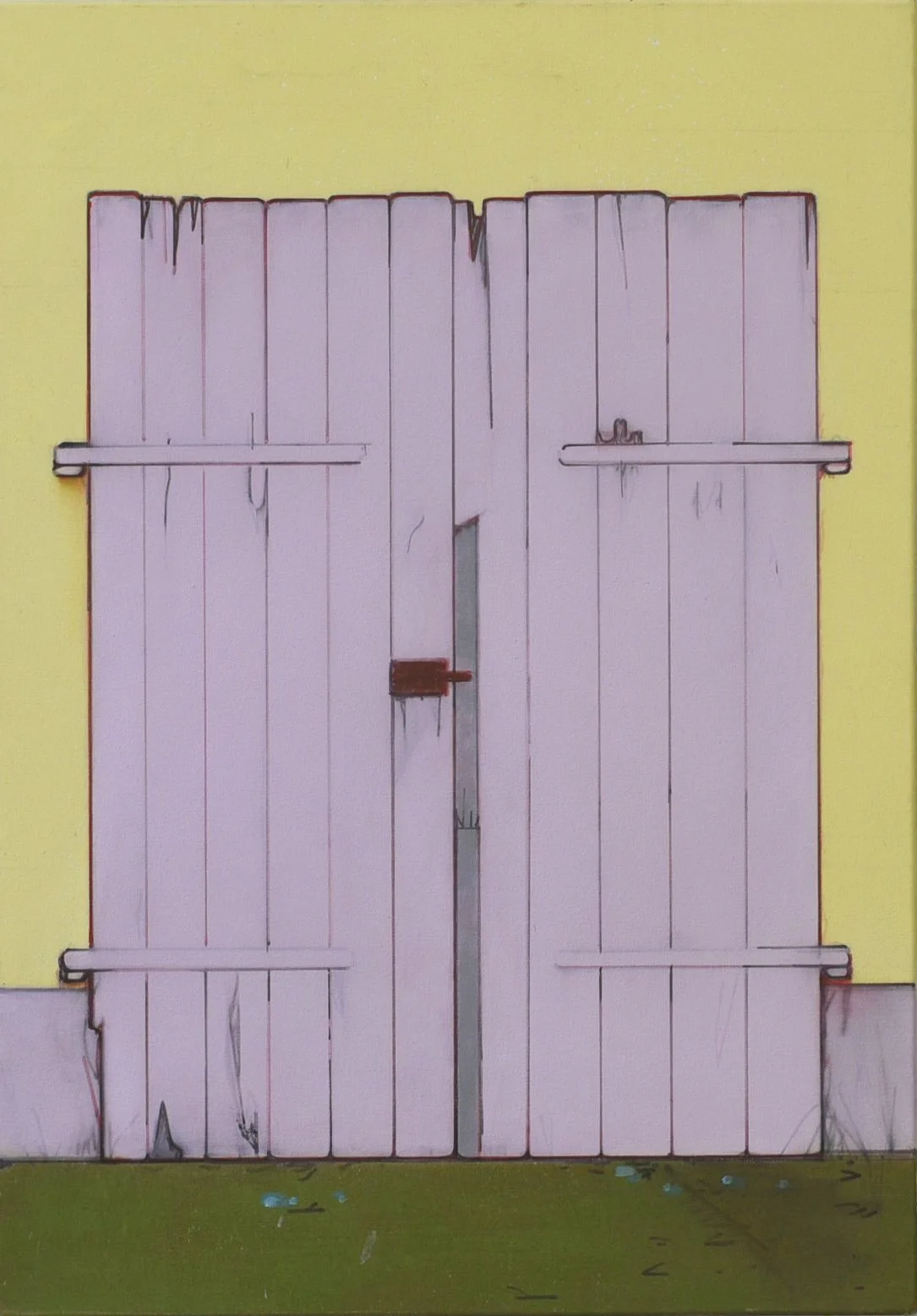  Schuppentür , 2017
Oil on linen
39 3/8 x 27 5/8 in | 100 x 70 cm