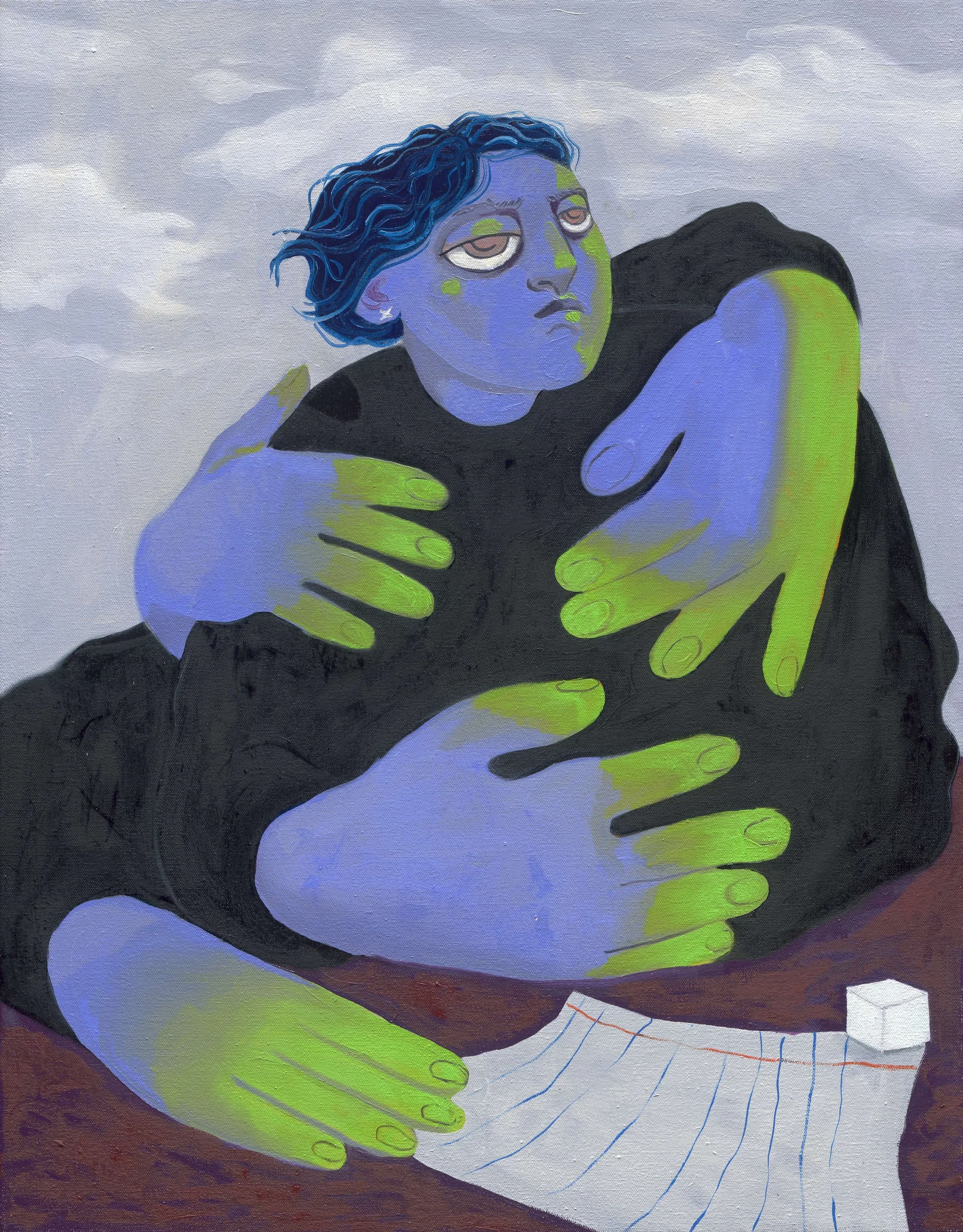  Notetaking , 2023 
Oil on canvas
22 x 28 in | 56 x 71 cm