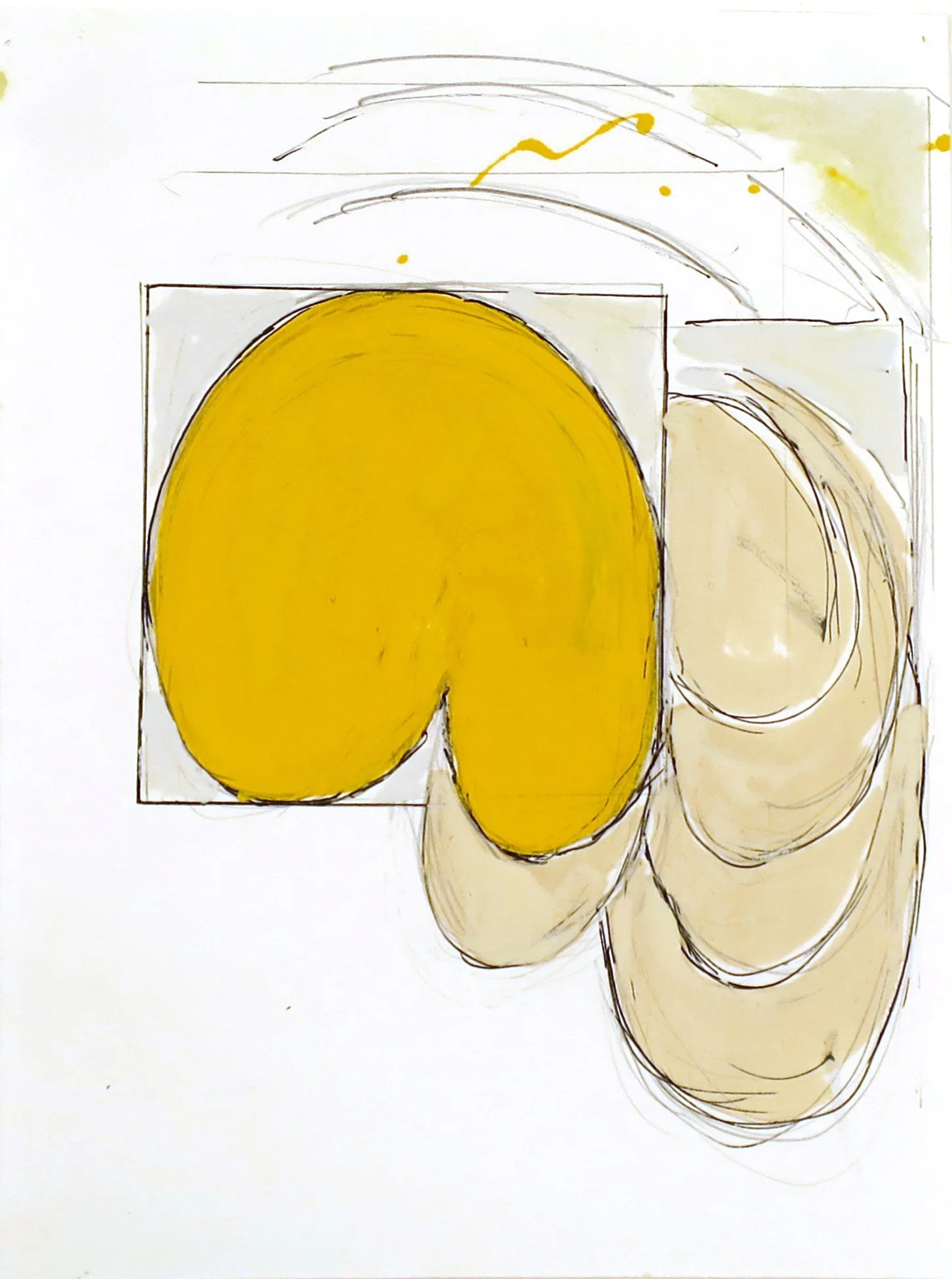  Untitled , 2017
Enamel, graphite, and pen on paper
12 x 9 in | 30.5 x 23 cm 