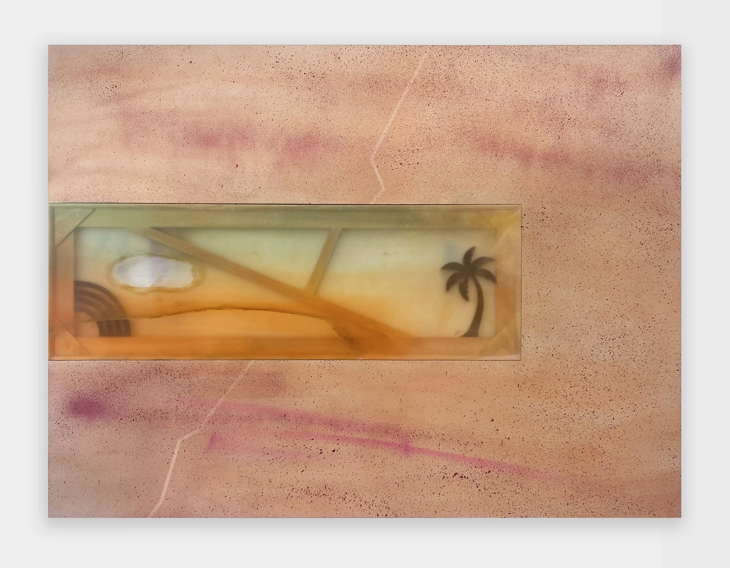  Laguna Seca , 2026
Alkyd on canvas and marine vinyl, wood
72 x 96 in | 183 x 244 cm