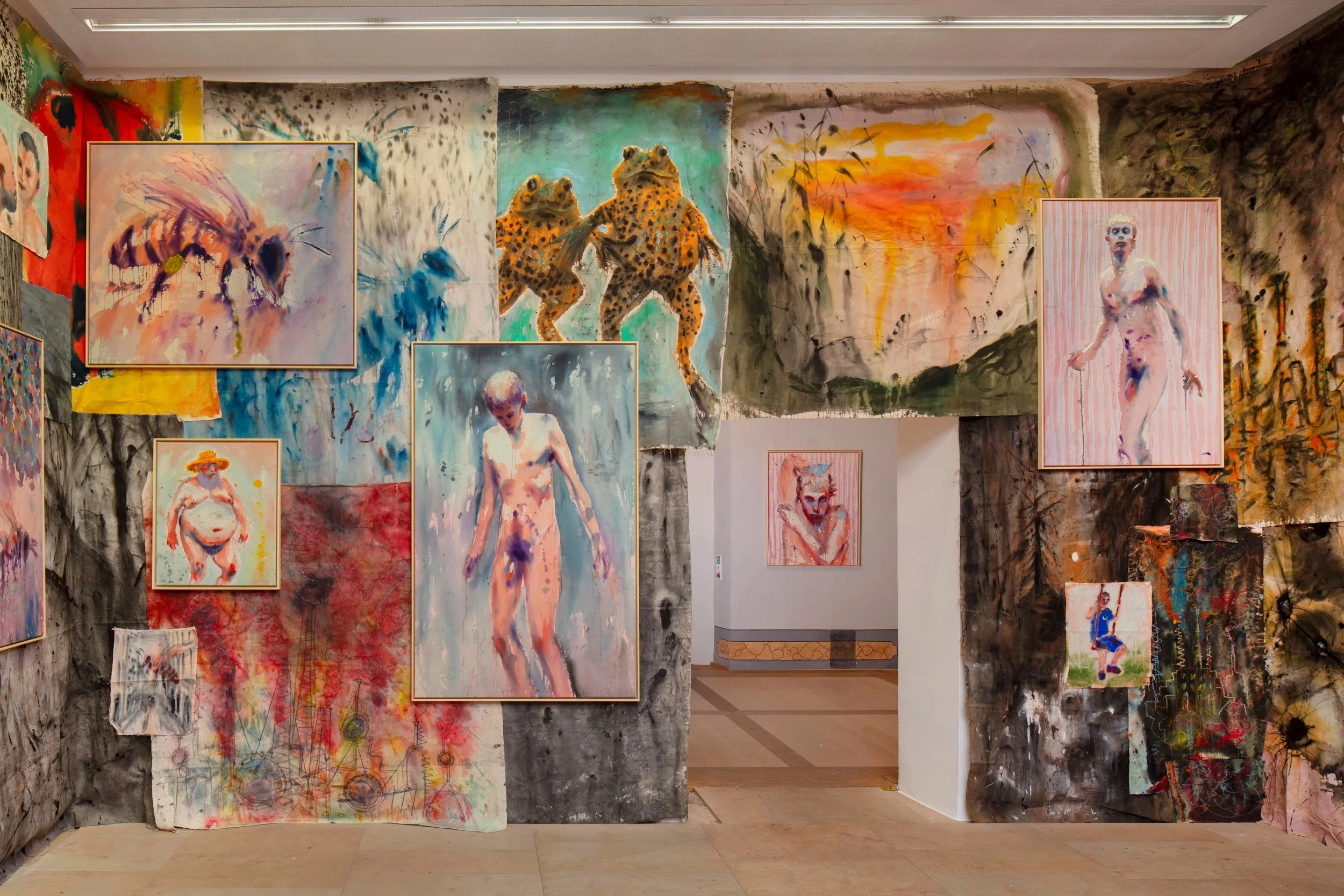 Installation view,  Protest of Peculiars , Kunstpalais Erlangen, Erlangen, Germany, 2025. Photo by Ludger Paffrath.