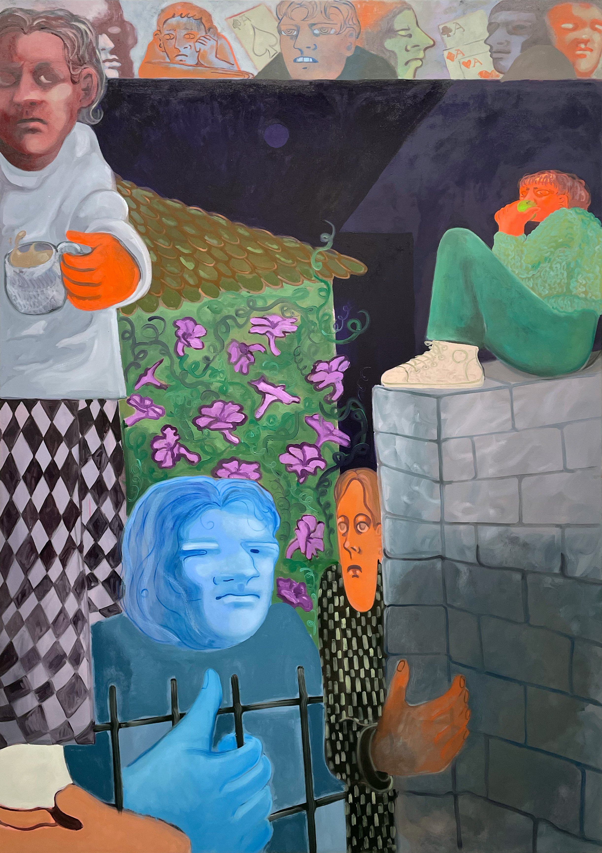  Evening Anxiety , 2025
Oil on canvas
82 3/4 x 59 in | 210 x 150 cm