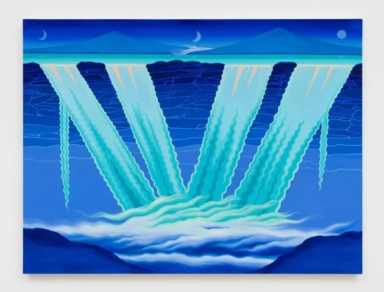  Foggy Convergence , 2022
Oil and acrylic on canvas
91.4 × 121.9 cm / 36 × 48 in