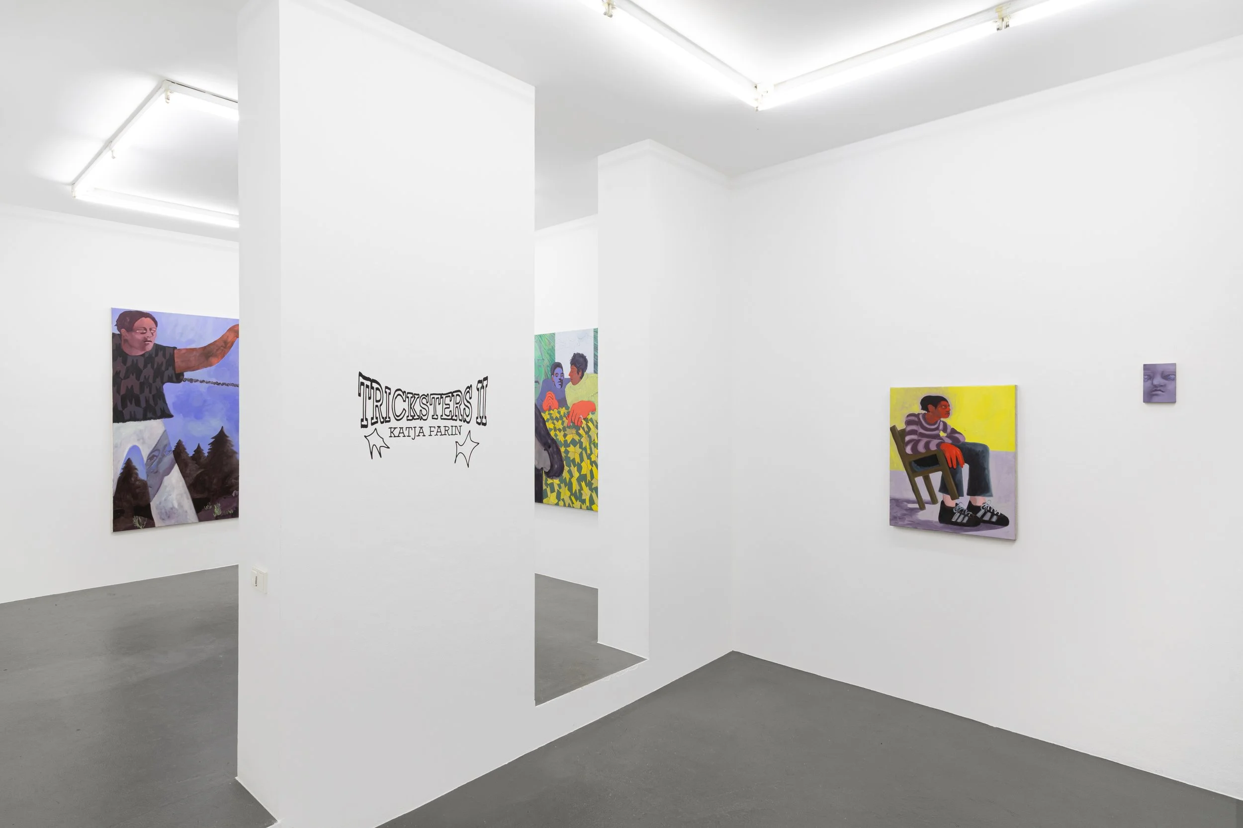 Installation view,  Tricksters II , 2025. Photo by Oskar Lee.