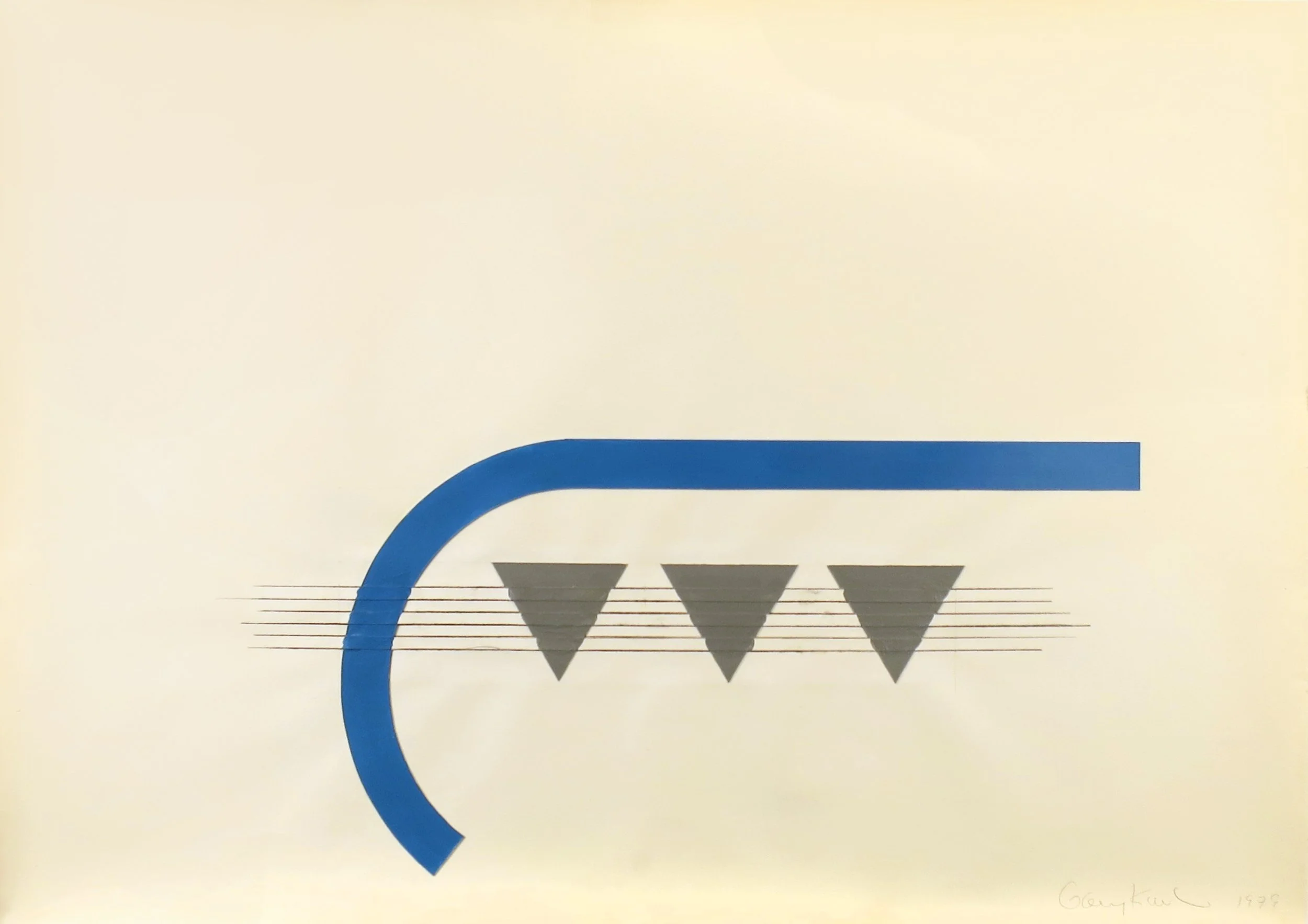  Berliner Serie , 1979
Tempera and graphite on paper
30 x 42 in | 75.5x 107 cm 
Photo: Cindy Hinant, New York