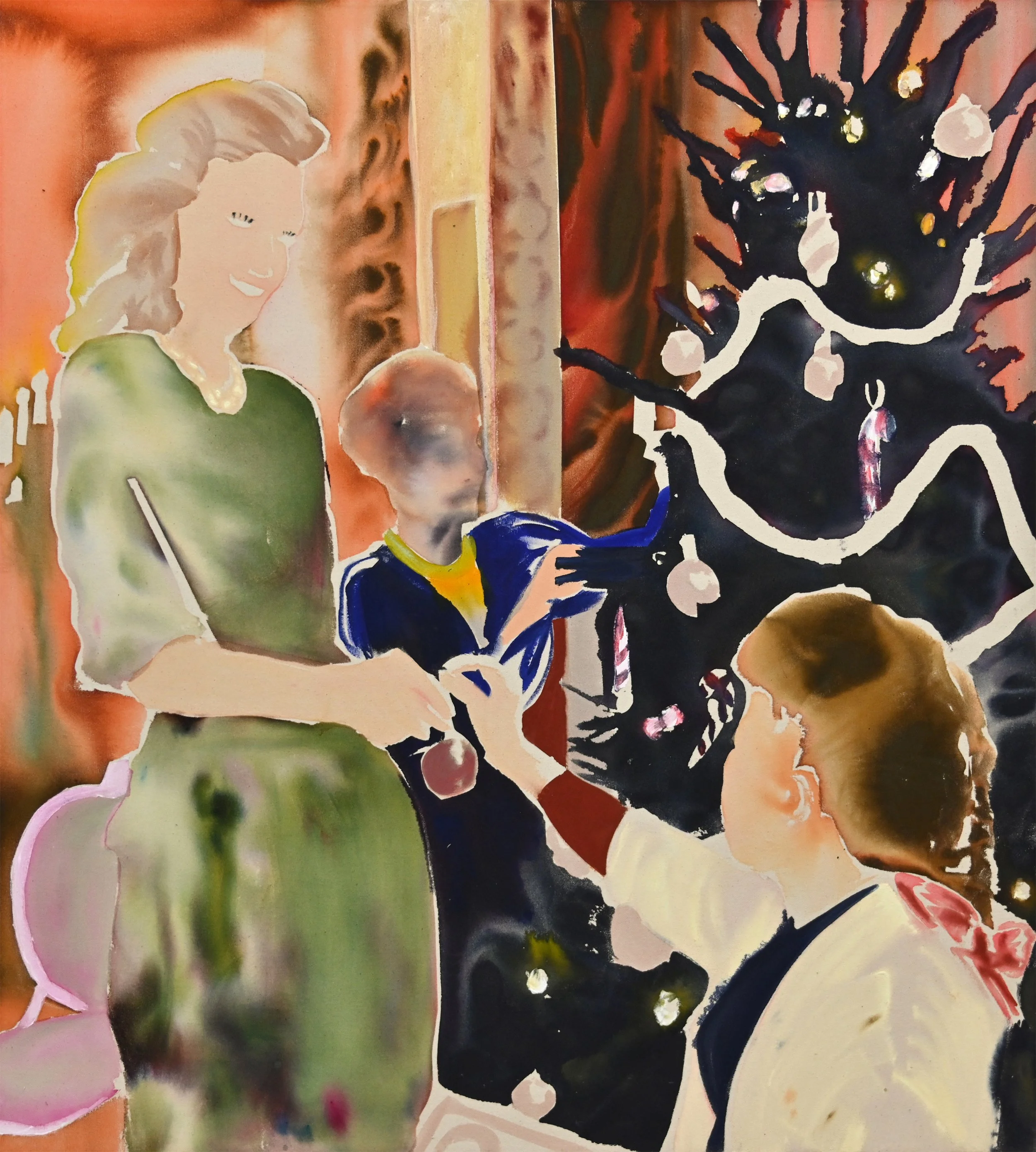  Traditions , 2023
Acrylic, ink, and dye on canvas
40 x 36 in | 101.5 x 91.5 cm