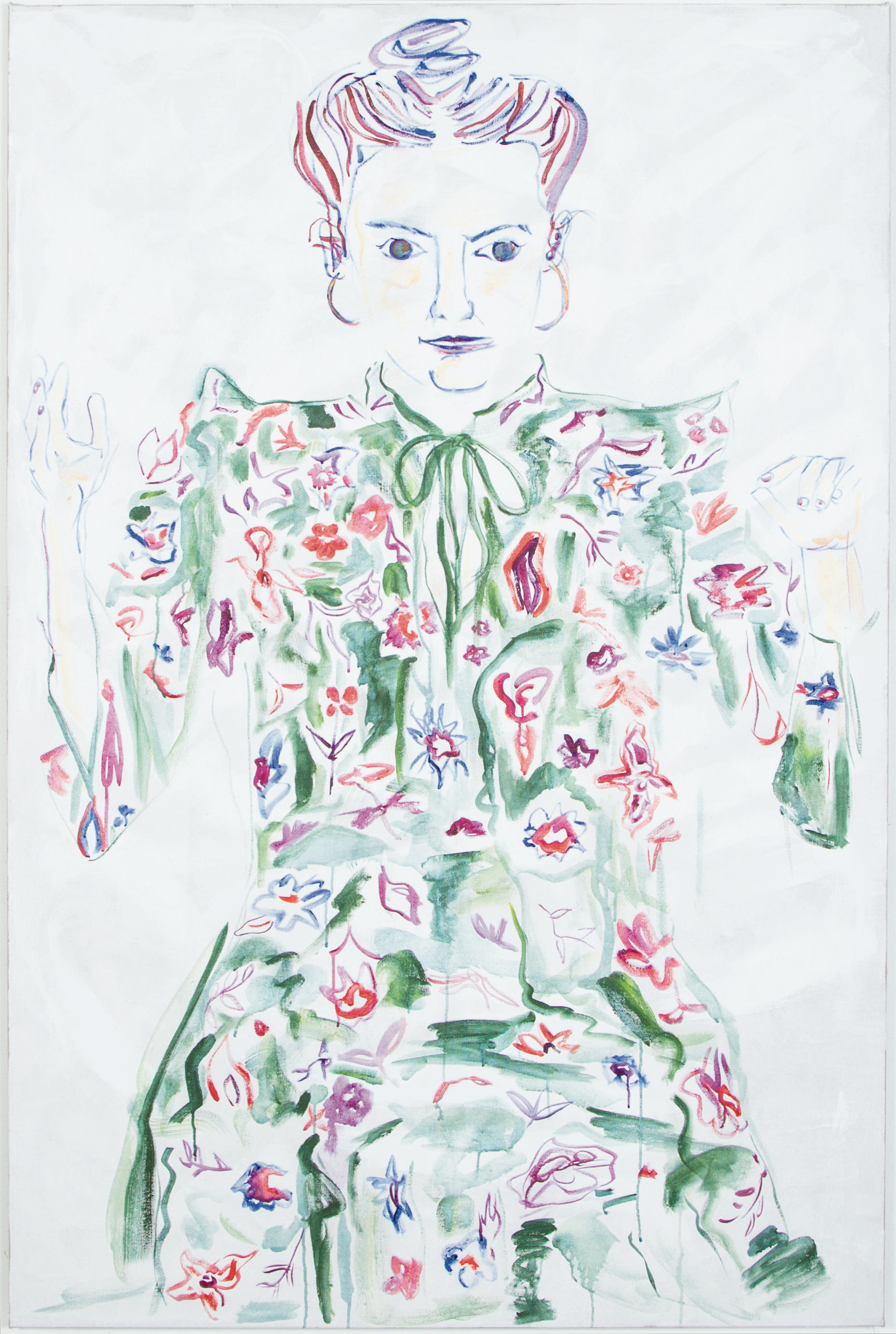 Heidi Howard
 Brooklyn Brownstone , 2017
Acrylic on linen
74 5/6 x 49 1/4 in | 190 x 125 cm