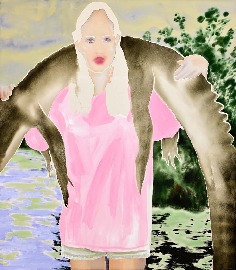  Moonshine , 2023
Acrylic and ink on canvas
122 x 107 cm | 48 x 42 in