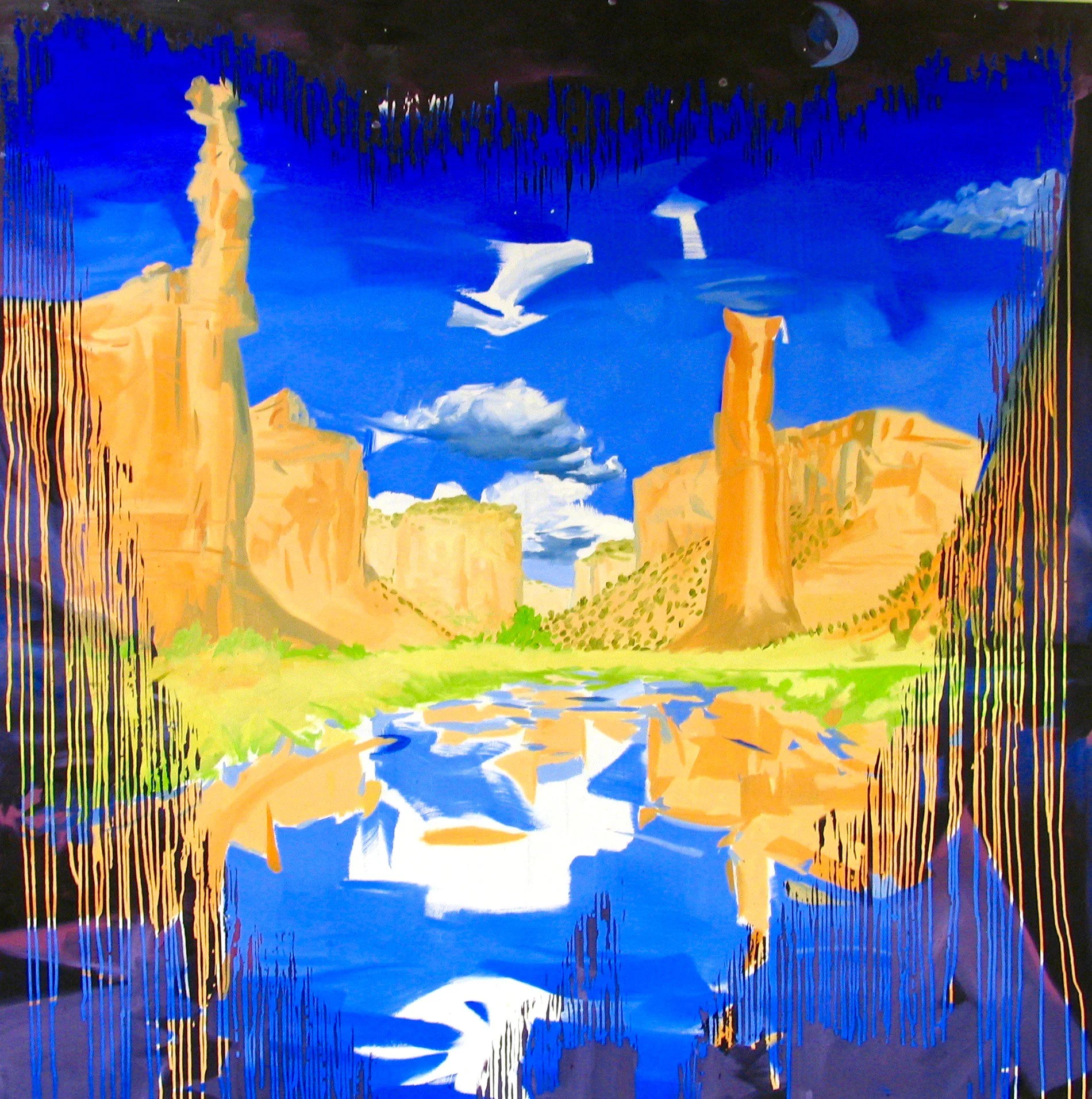 Esteban Cabeza de Baca
 SpiderRock , 2016
Oil on canvas
72 x 72 in | 183 x 183 cm