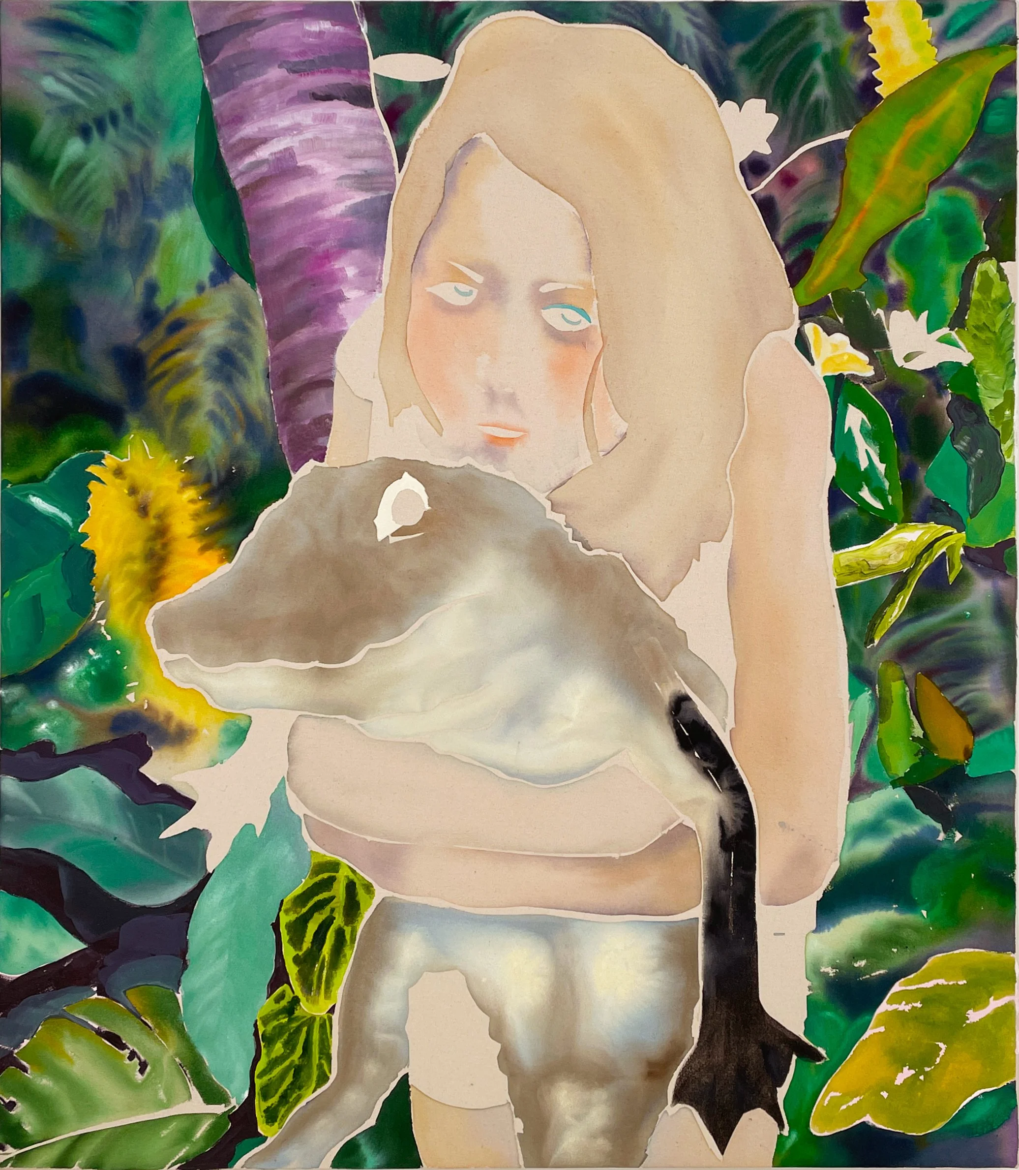  Subtropical , 2023
Acrylic and ink on canvas
122 x 107 cm | 48 x 42 in