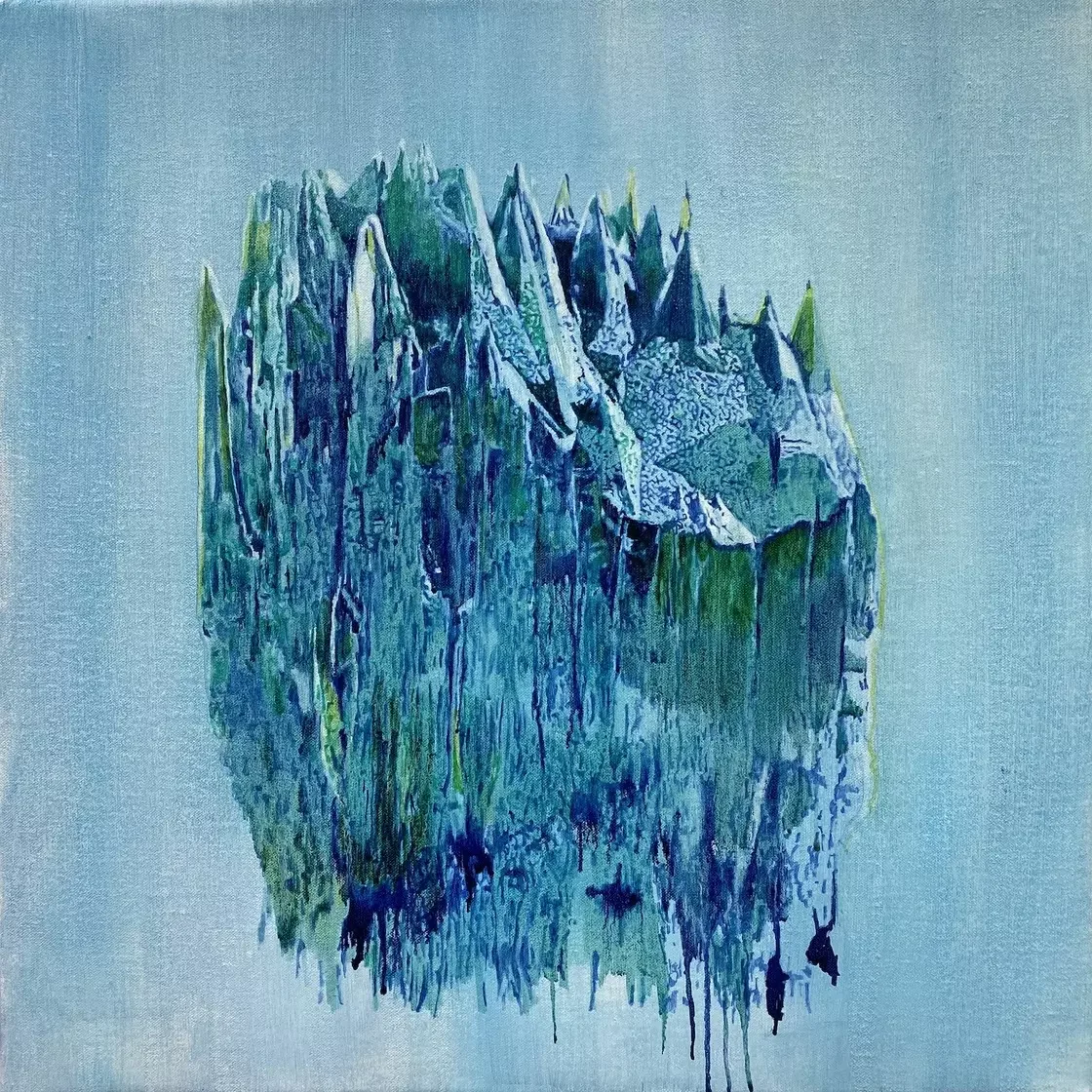 Paula MacArthur, Here only for this moment, 2025, oil on canvas, 50x50cm, £1250.webp
