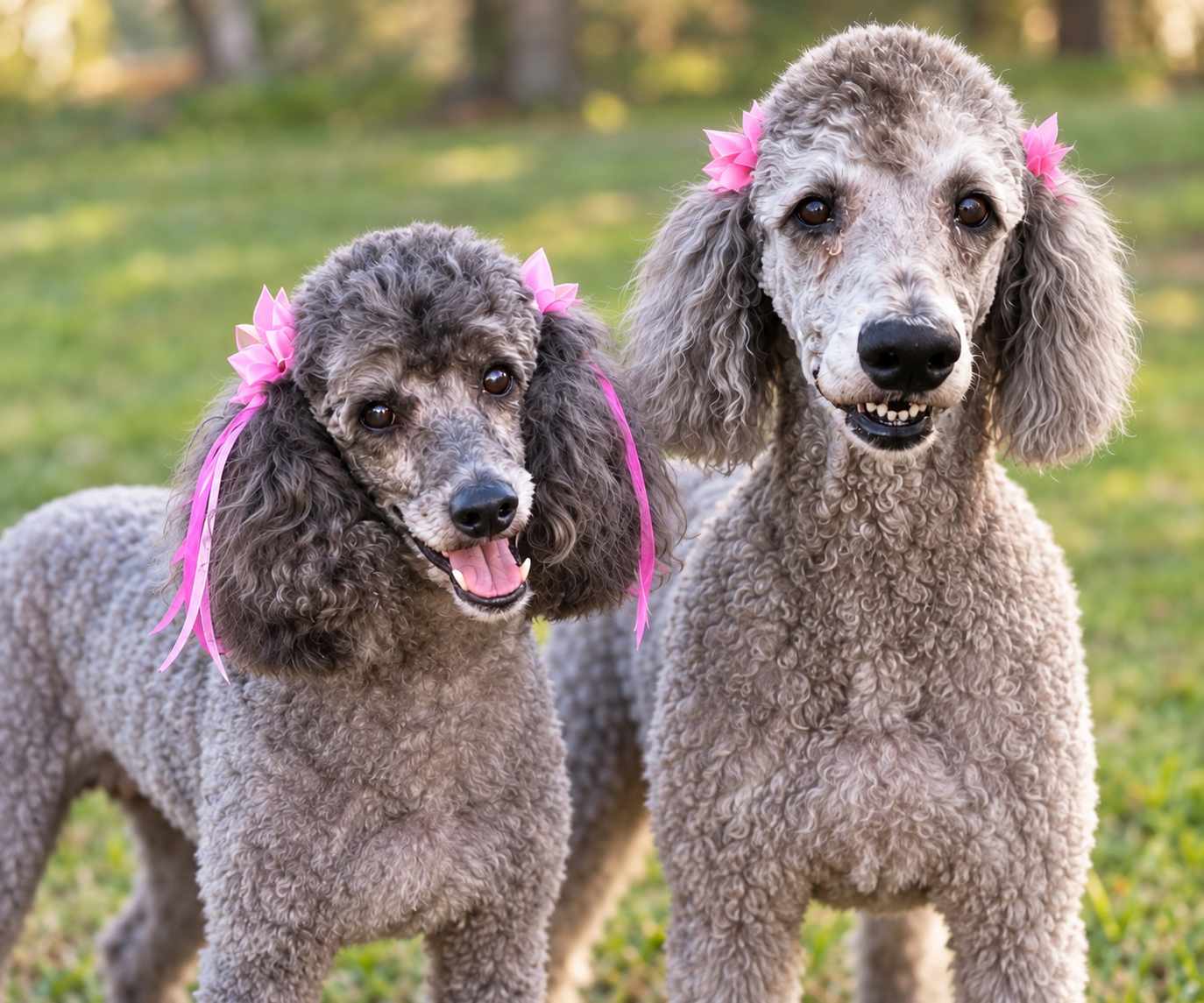 Two Poodles with Pink Bows.png