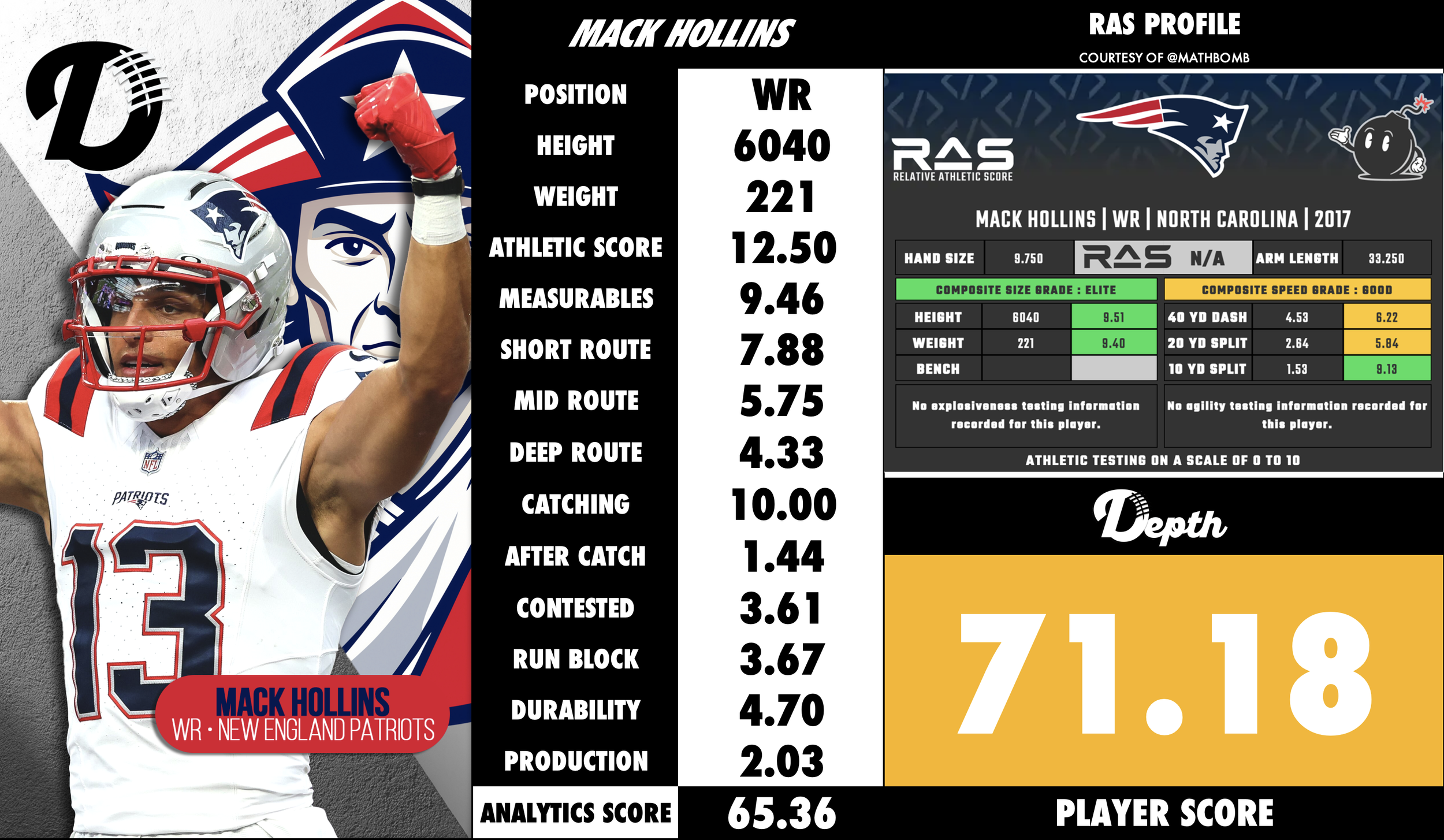 Mack Hollins Player Profile