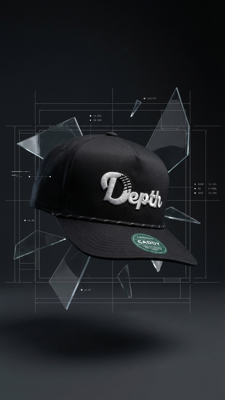 Depth Legacy Caddy Cap Black