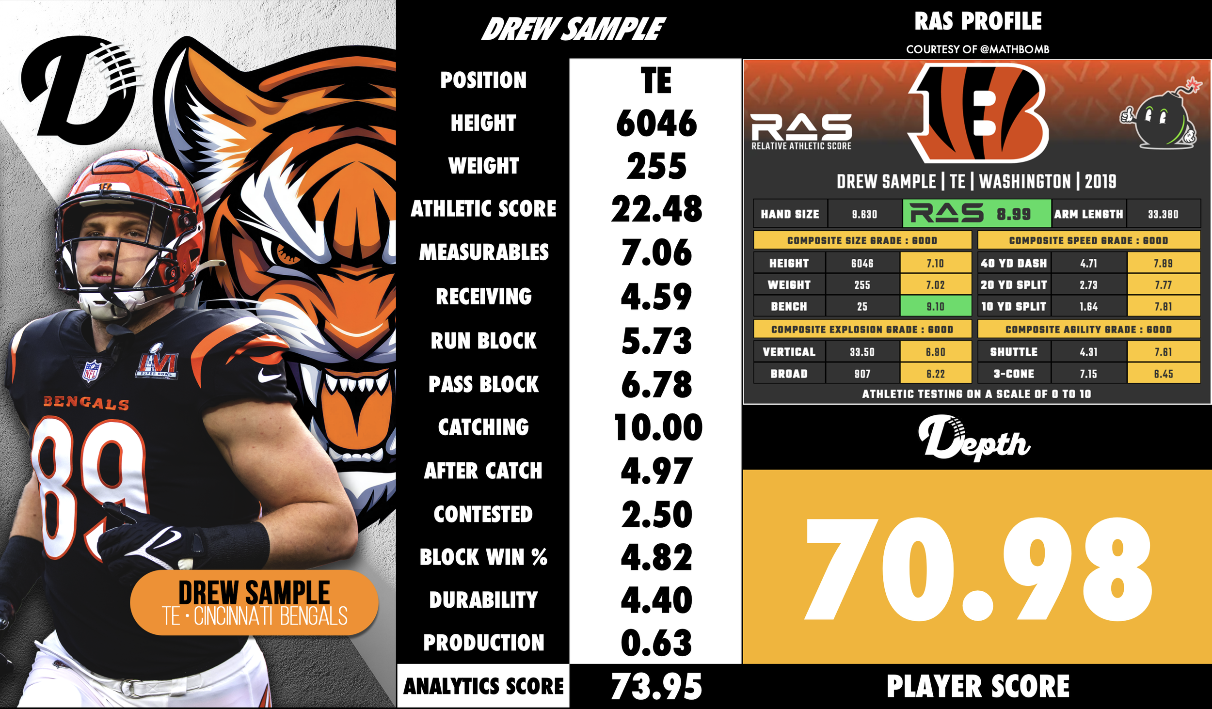 Drew Sample Player Profile