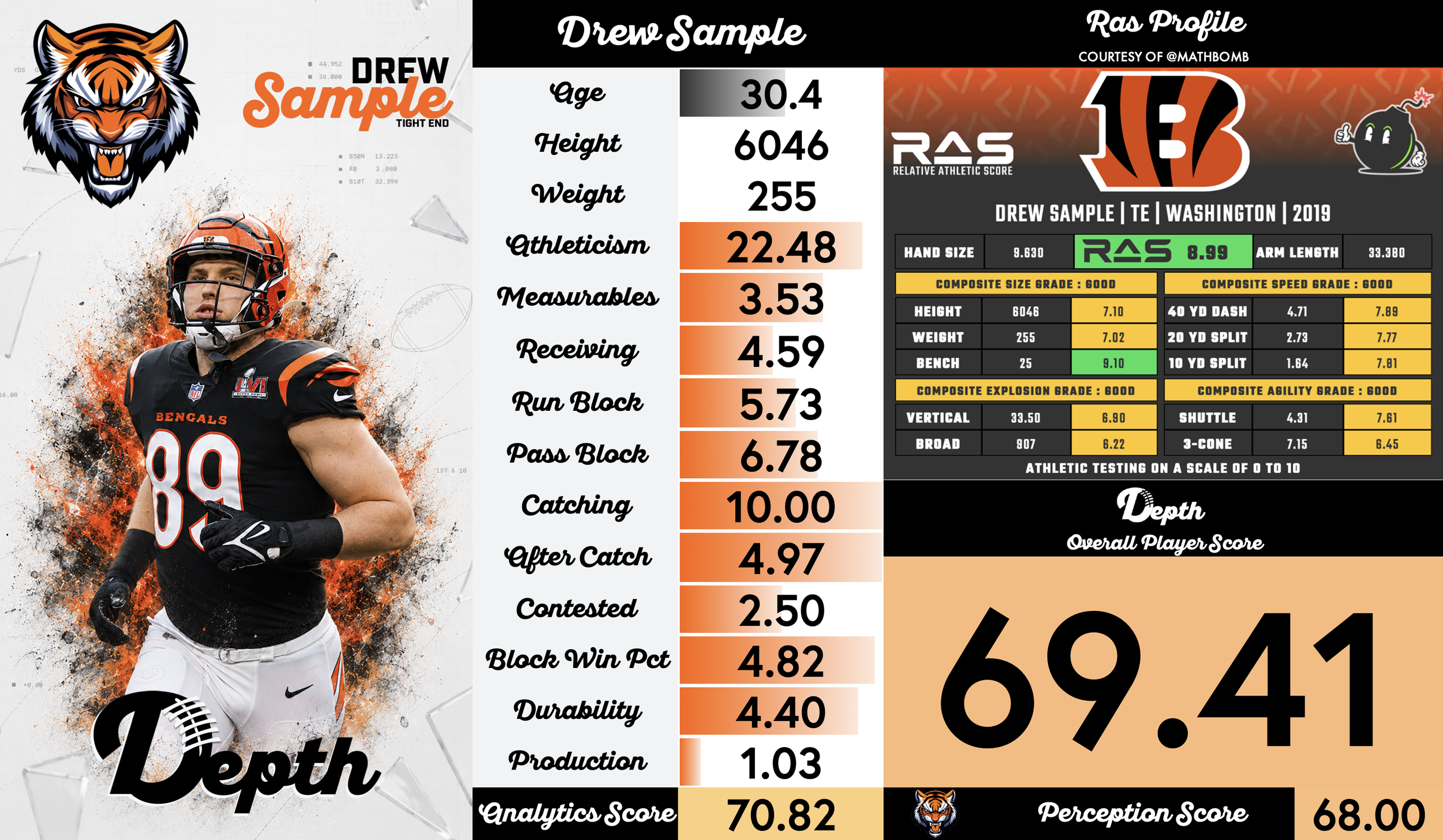 Drew Sample Player Profile