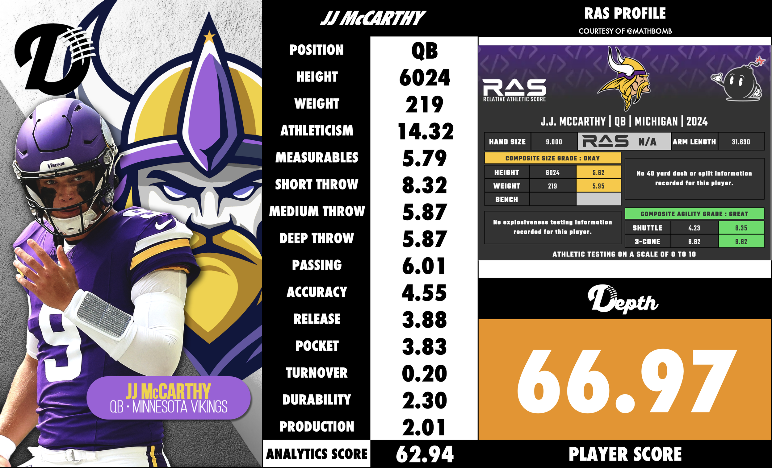 JJ McCarthy Player Profile