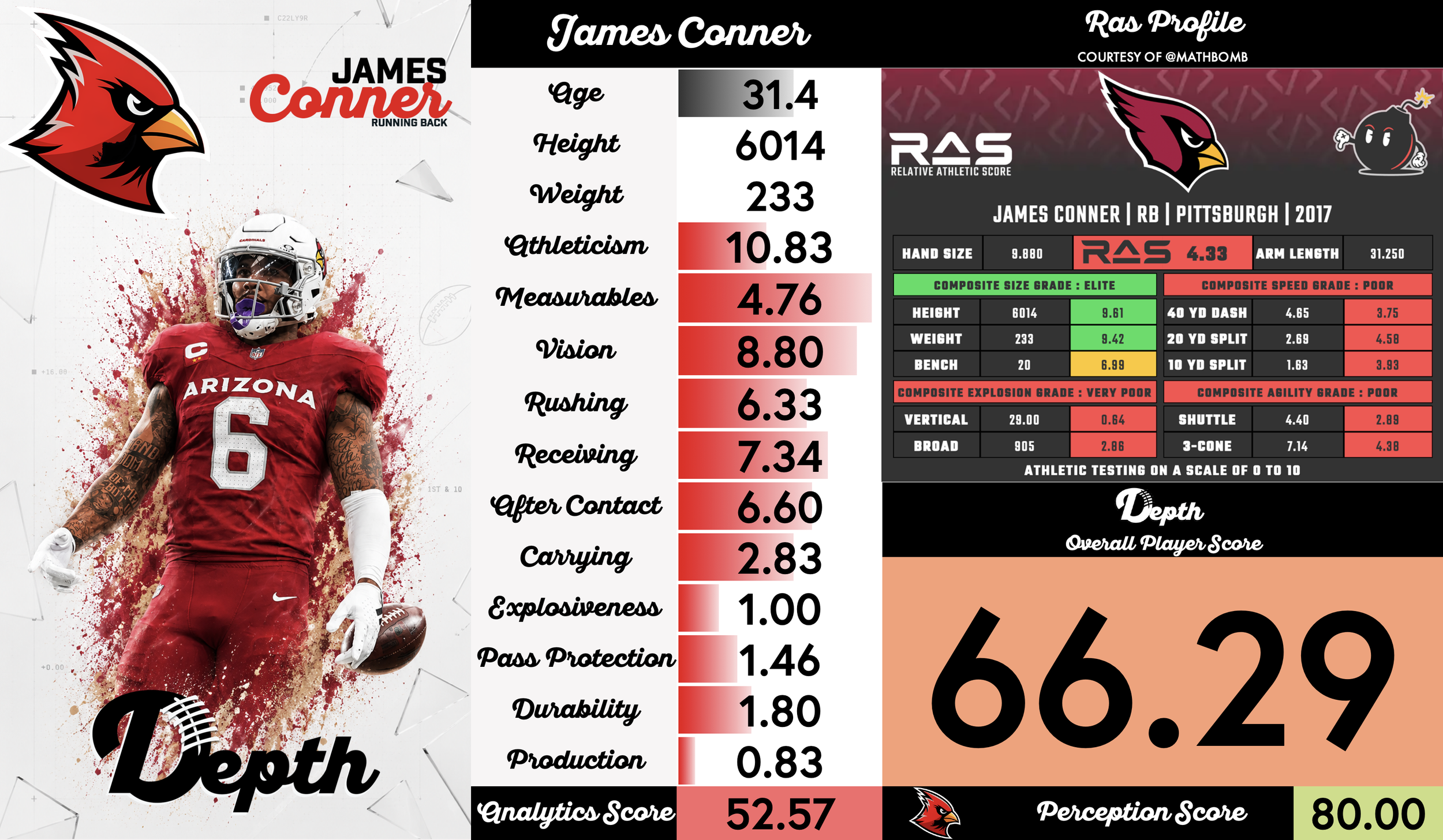 James Conner Player Profile
