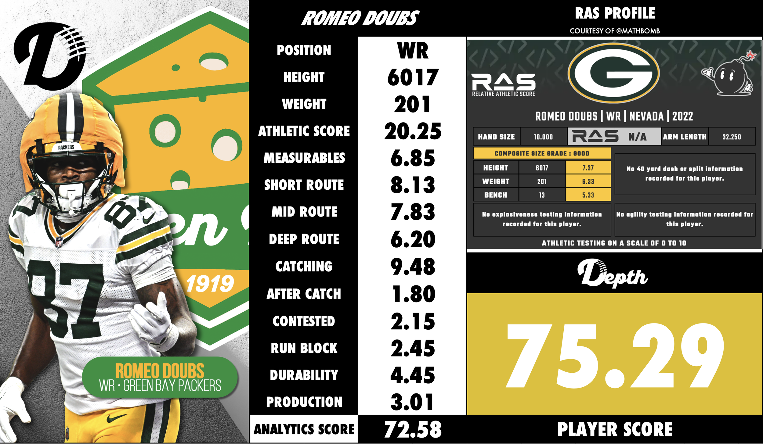 Romeo Doubs Player Profile