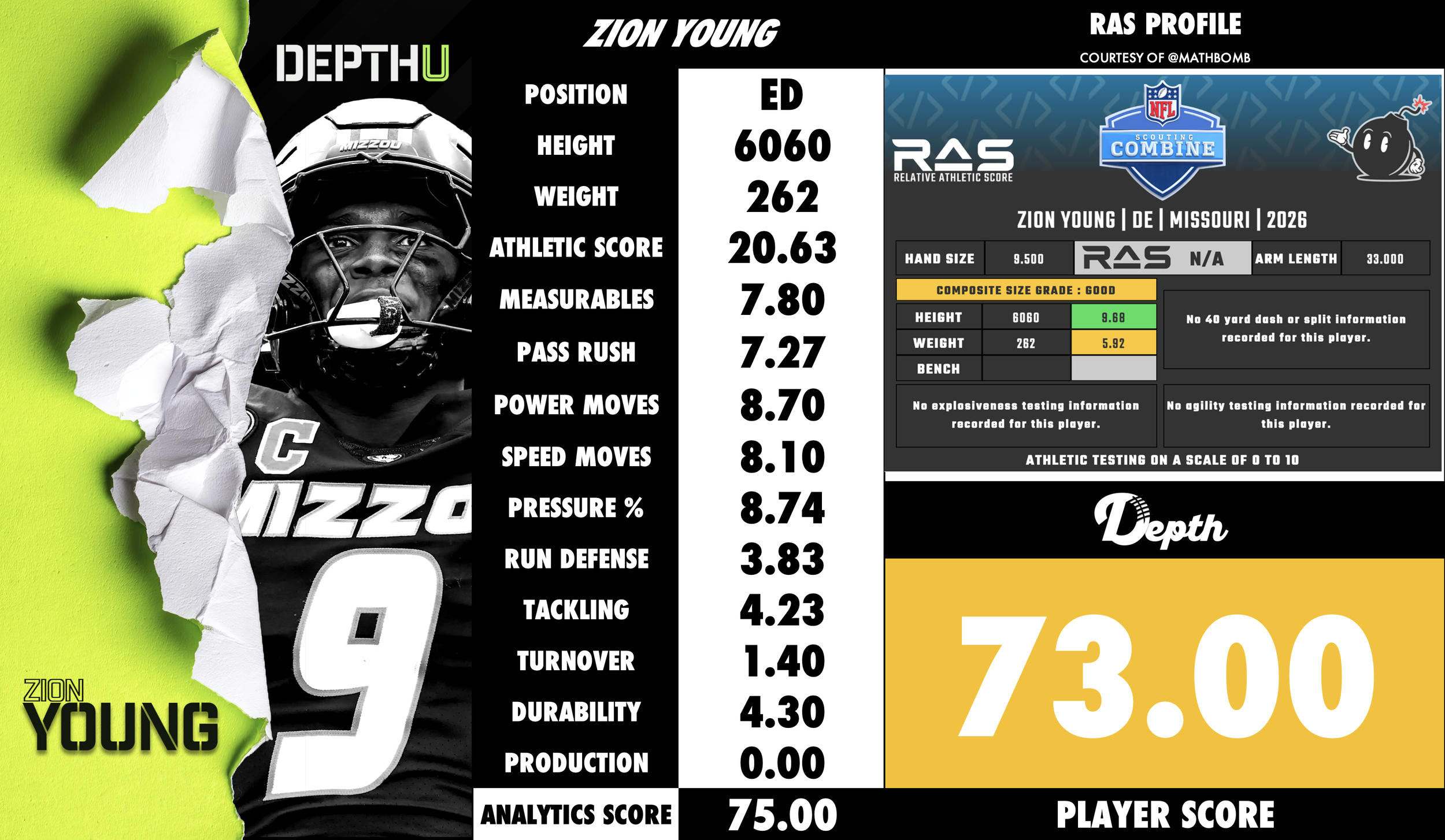 Zion Young Player Profile