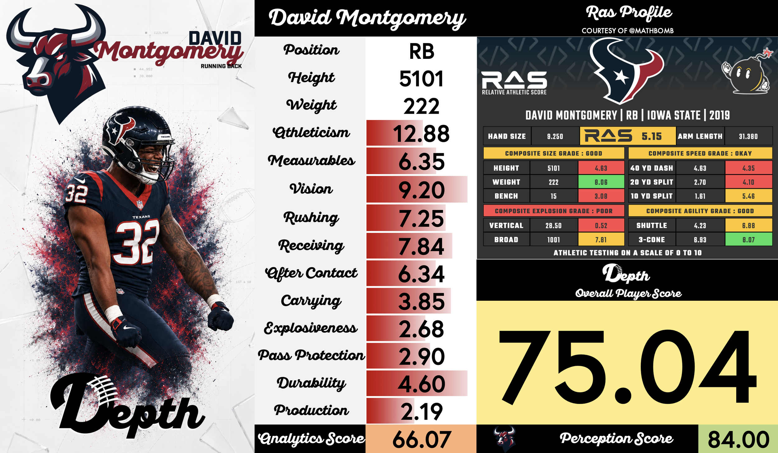 David Montgomery Player Profile