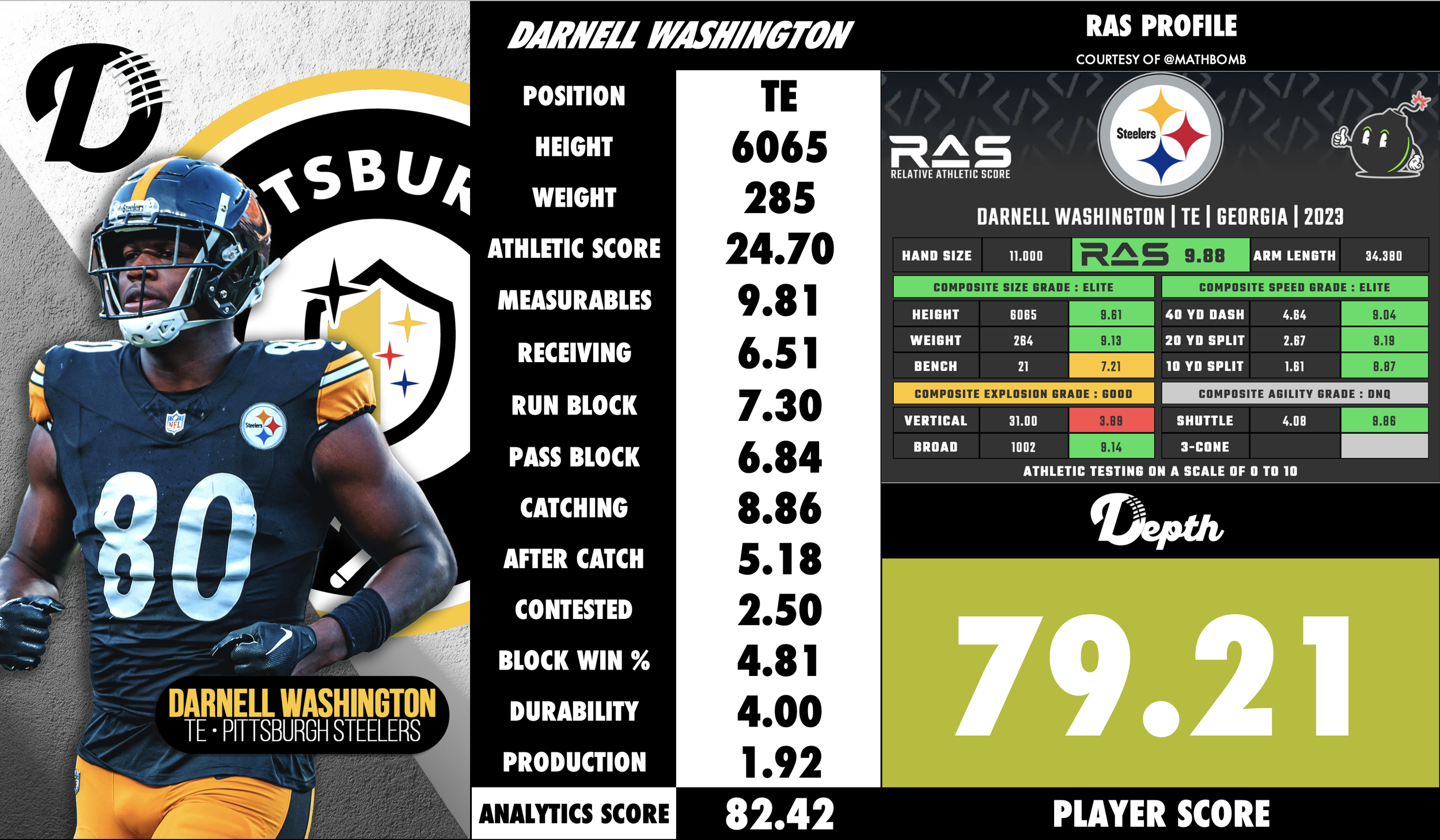 Darnell Washington Player Profile