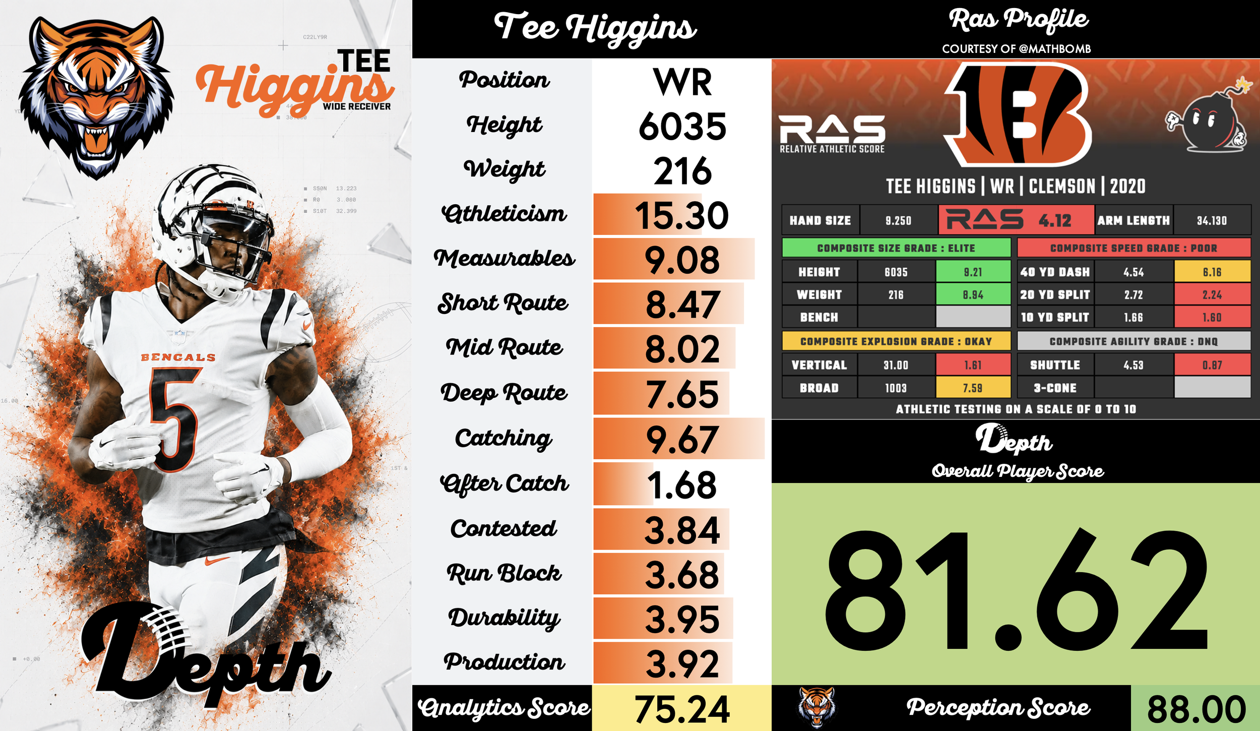 Tee Higgins Player Profile
