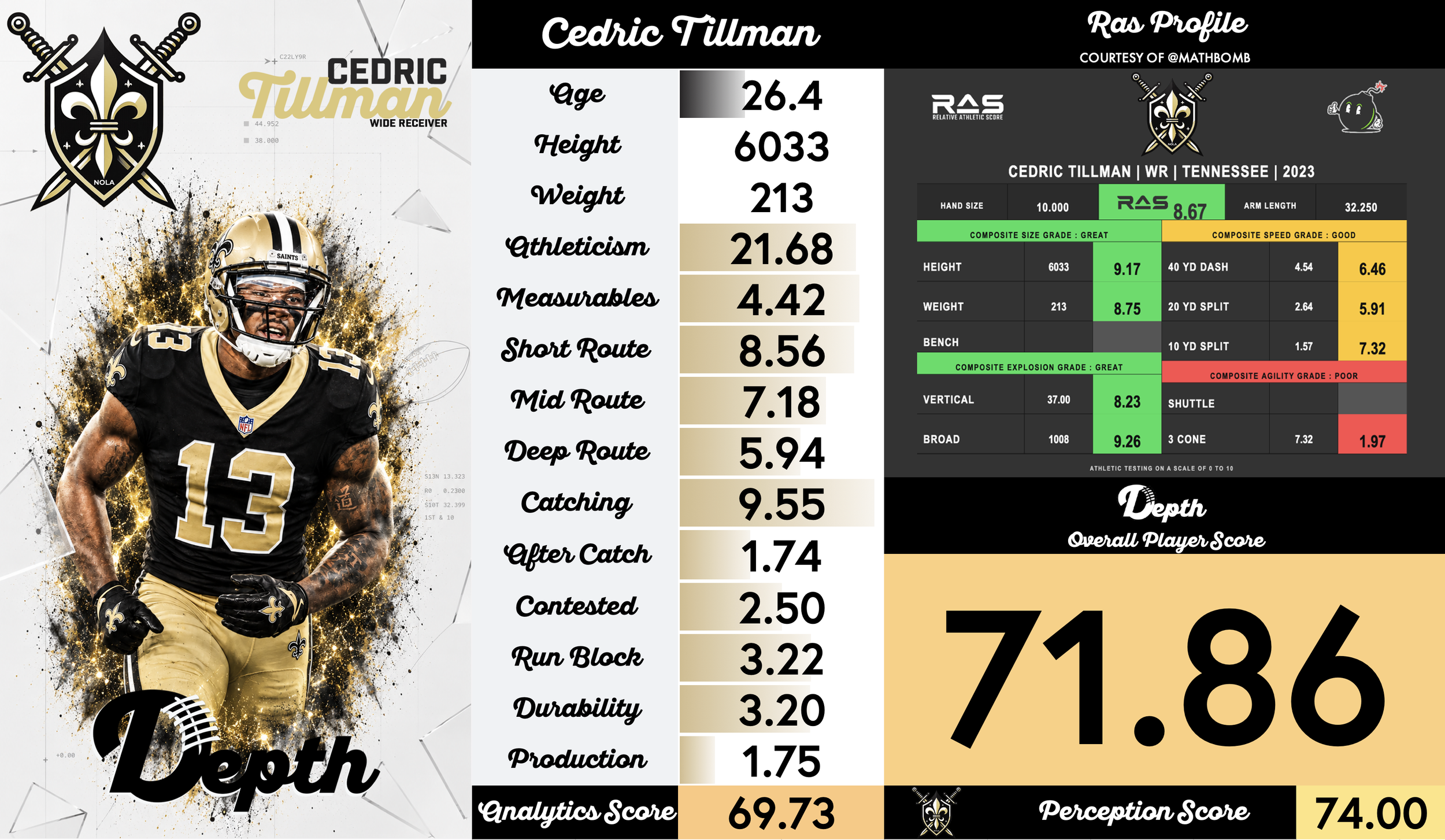 Cedric Tillman Player Profile