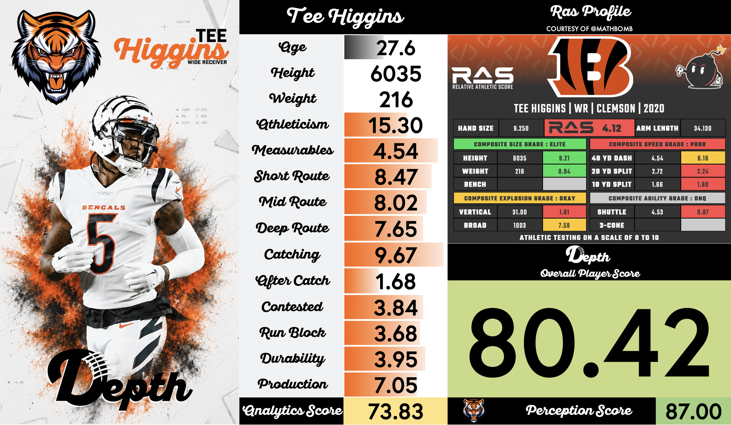 Tee Higgins Player Profile