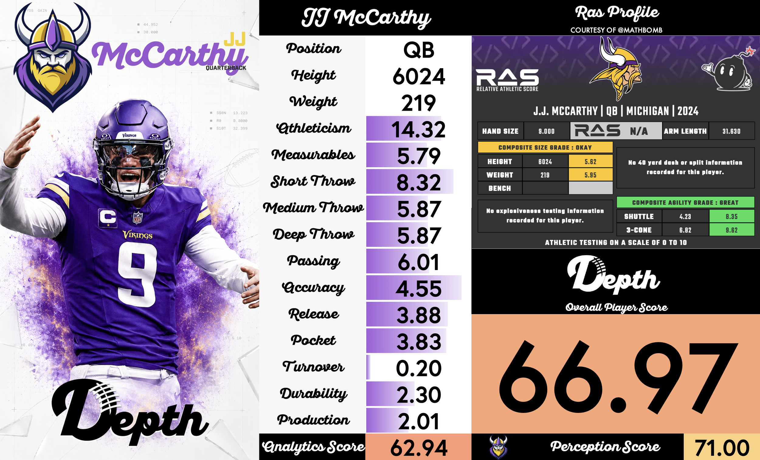 JJ McCarthy Player Profile