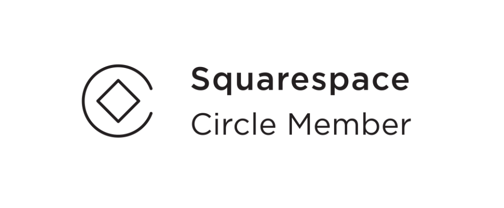 SquareSpace logo with the words 'SquareSpace Circle Member'