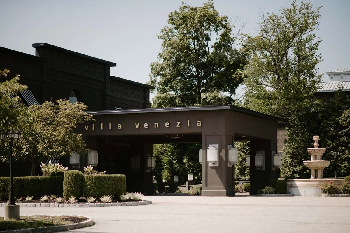 Image of Villa Venezia with European estate style landscaping