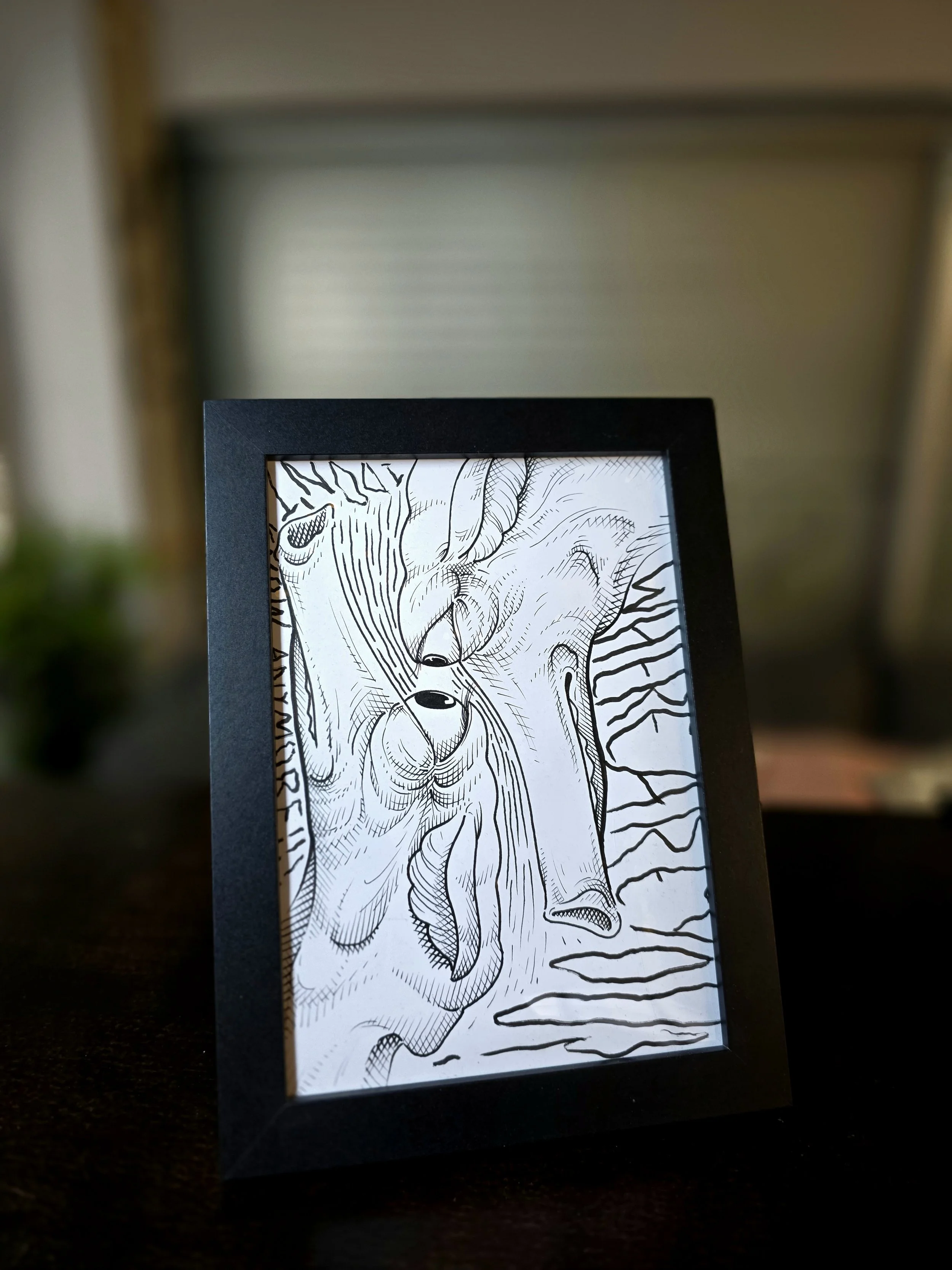 a5 sized Painting- "Where Are You Now?"