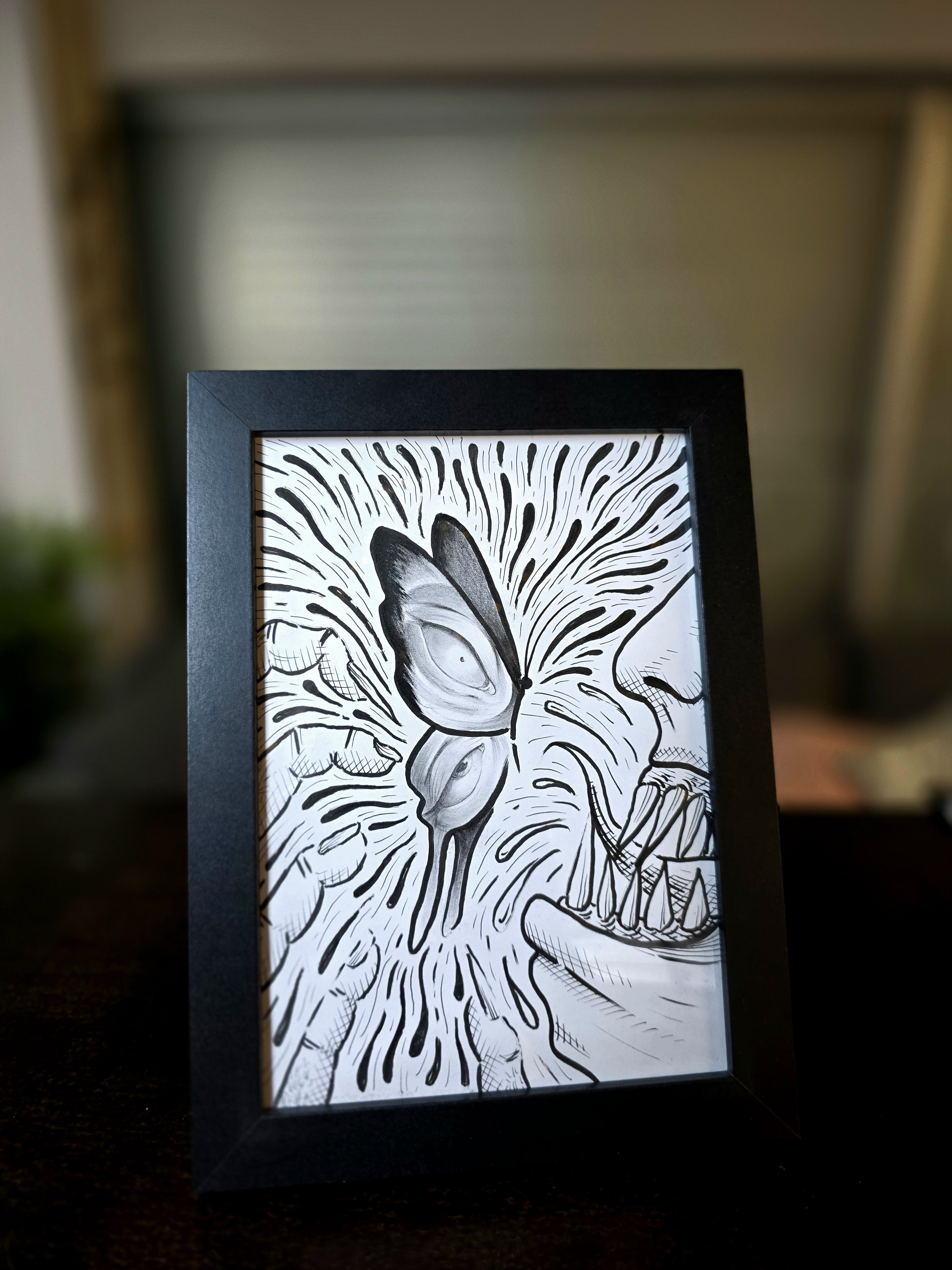 a5 sized Painting - "Butterfingers"