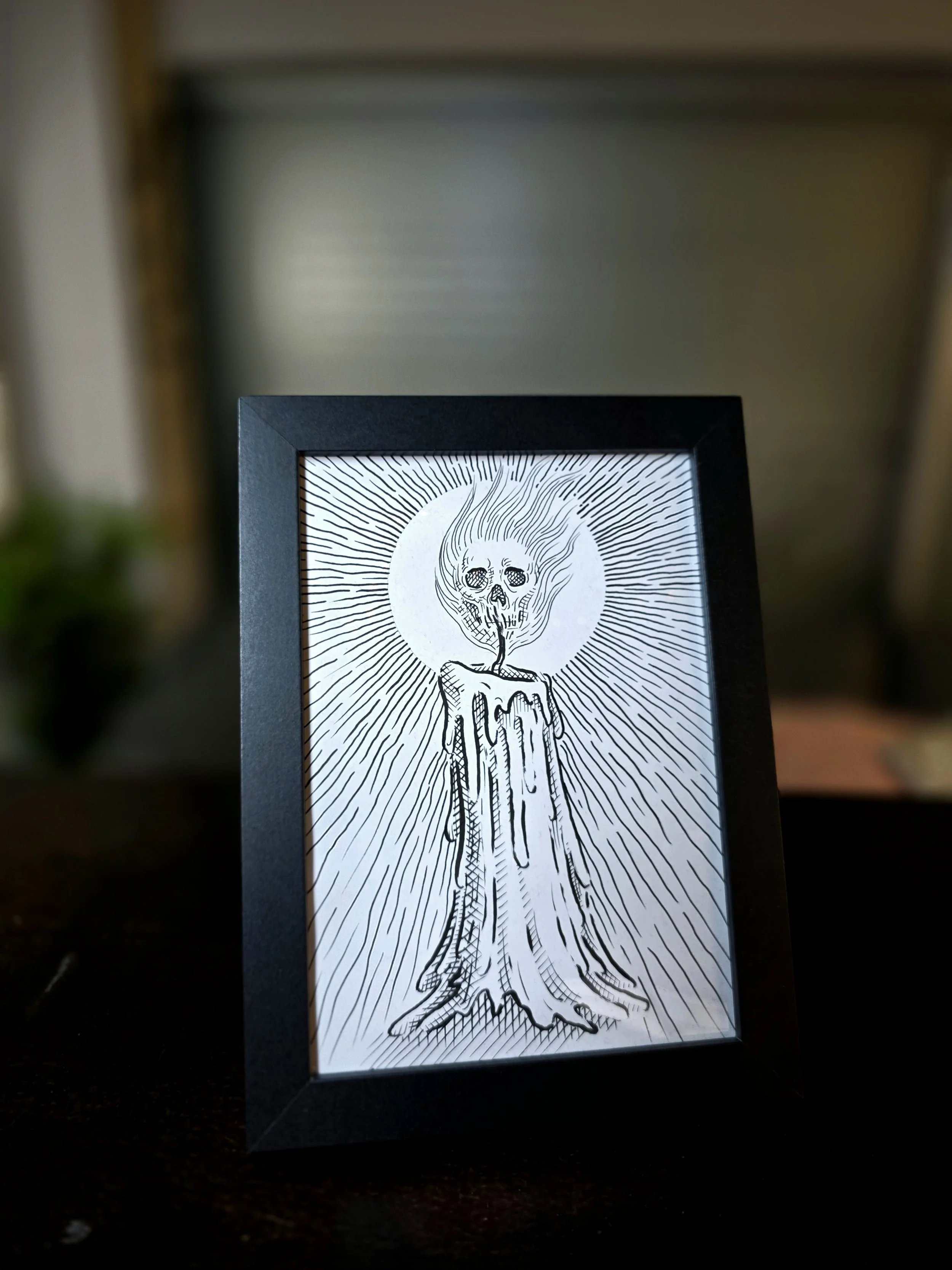 A5 sized Painting - "The Light Of Death"