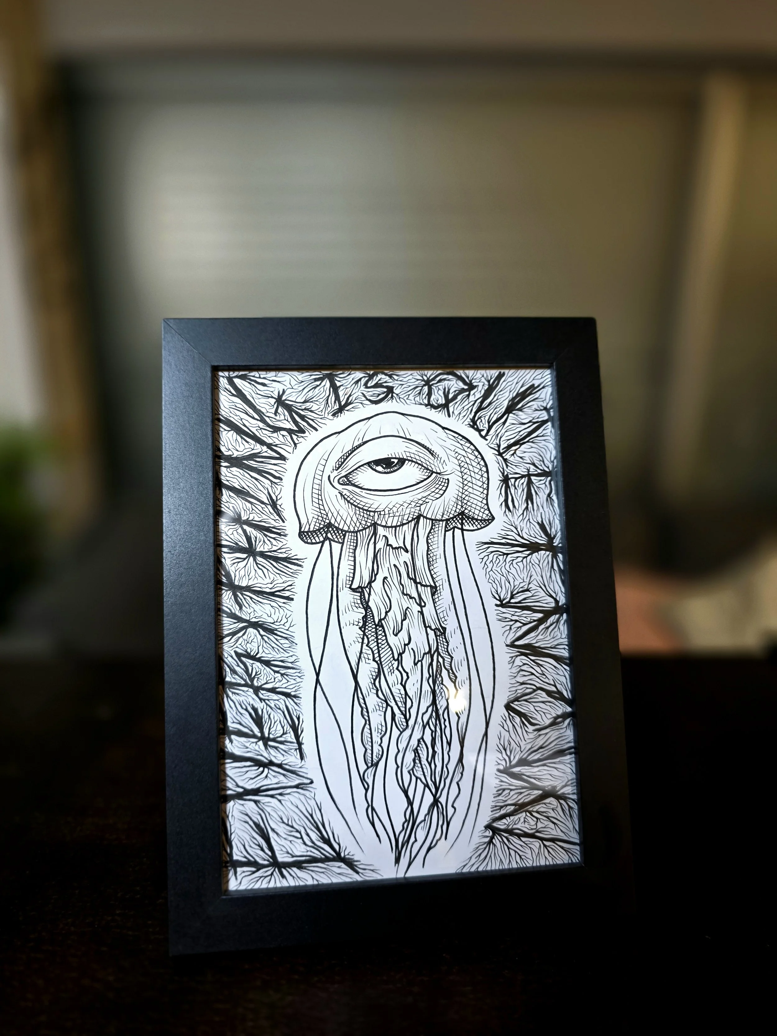 A5 sized Painting - "Quiet Now"