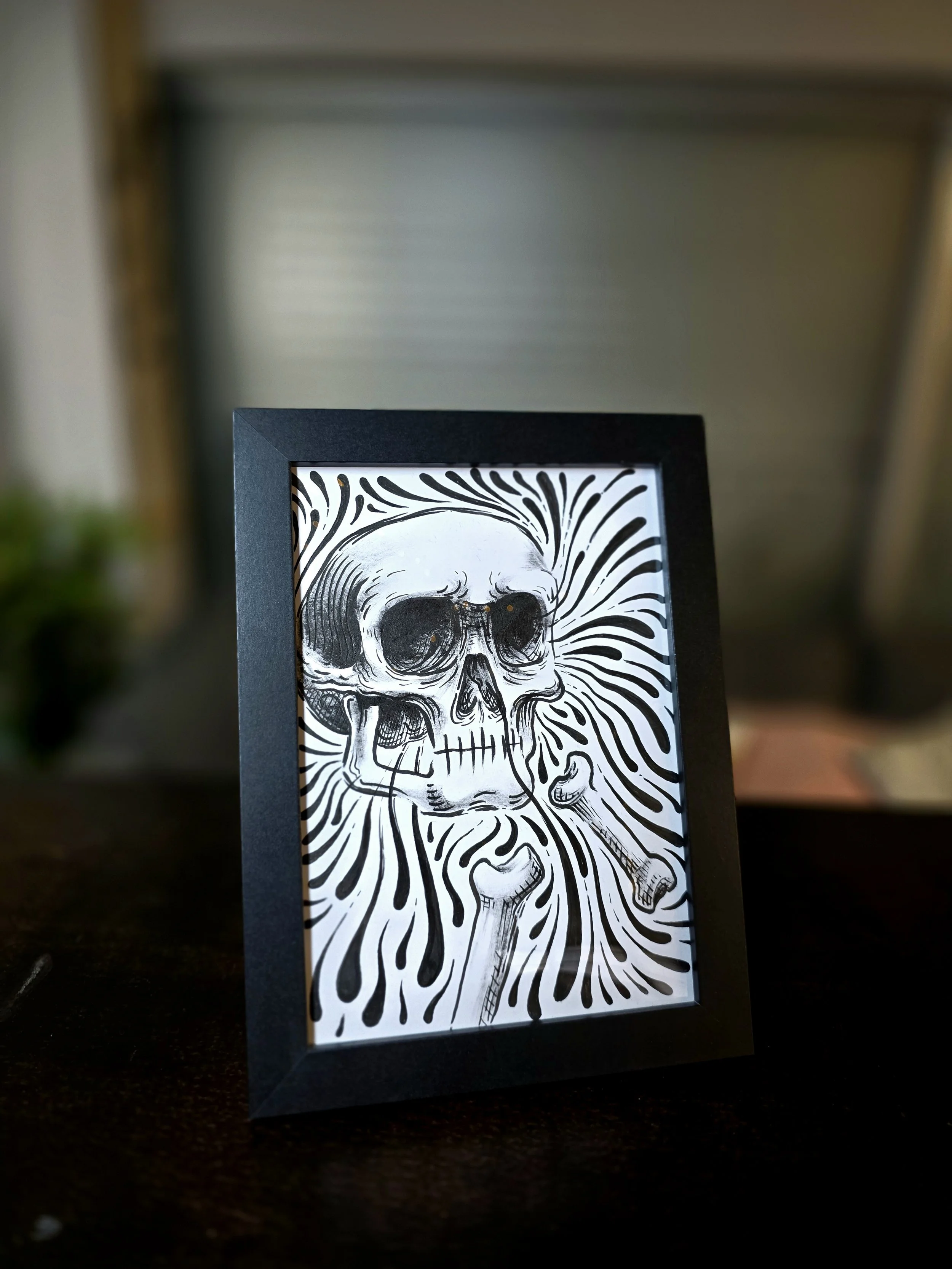 A5 sized Painting - "Flows"