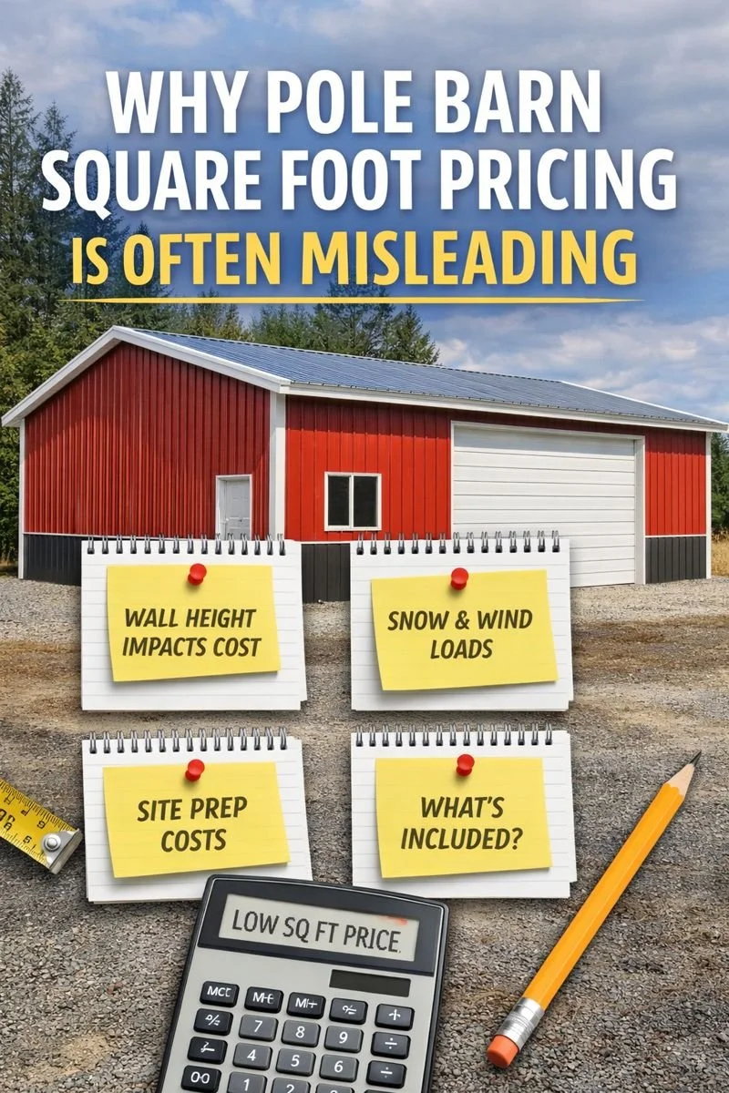 Why Pole Barn Square Foot Pricing Is Often Misleading