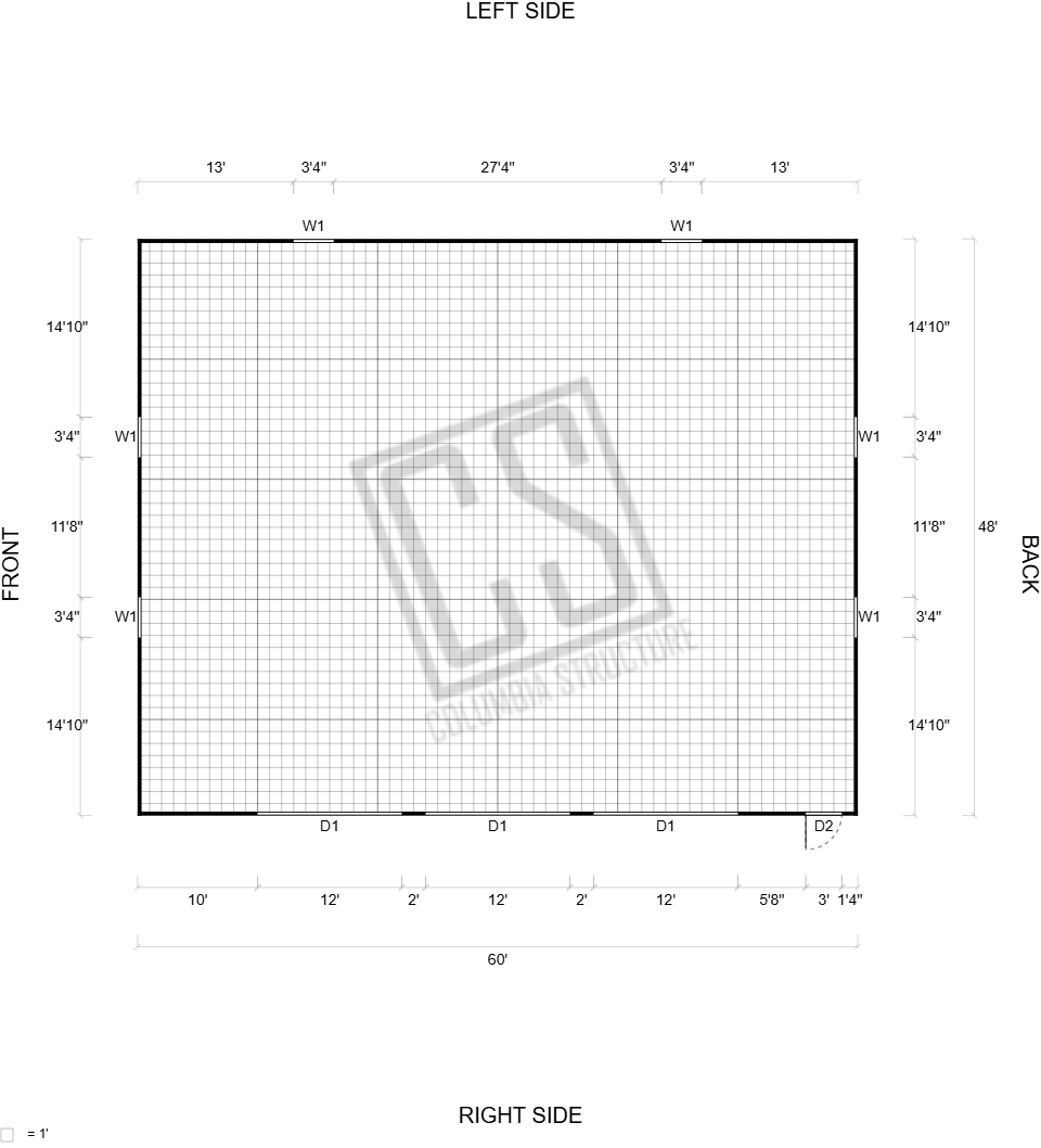 48'x60'x16' - Plan - Columbia Structure.png